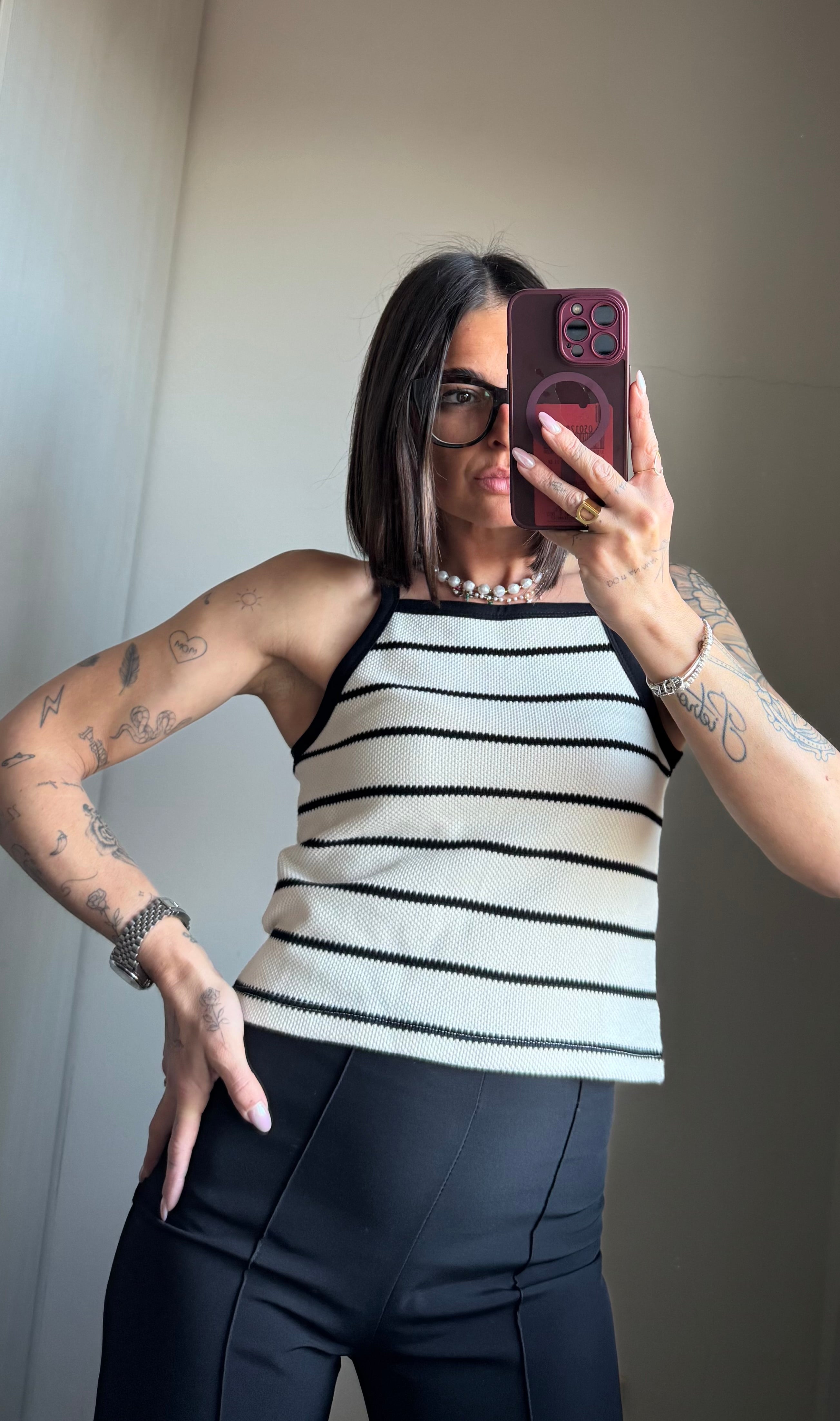 Set cardigan e canotta