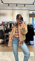 Giacca bomber ecosuede