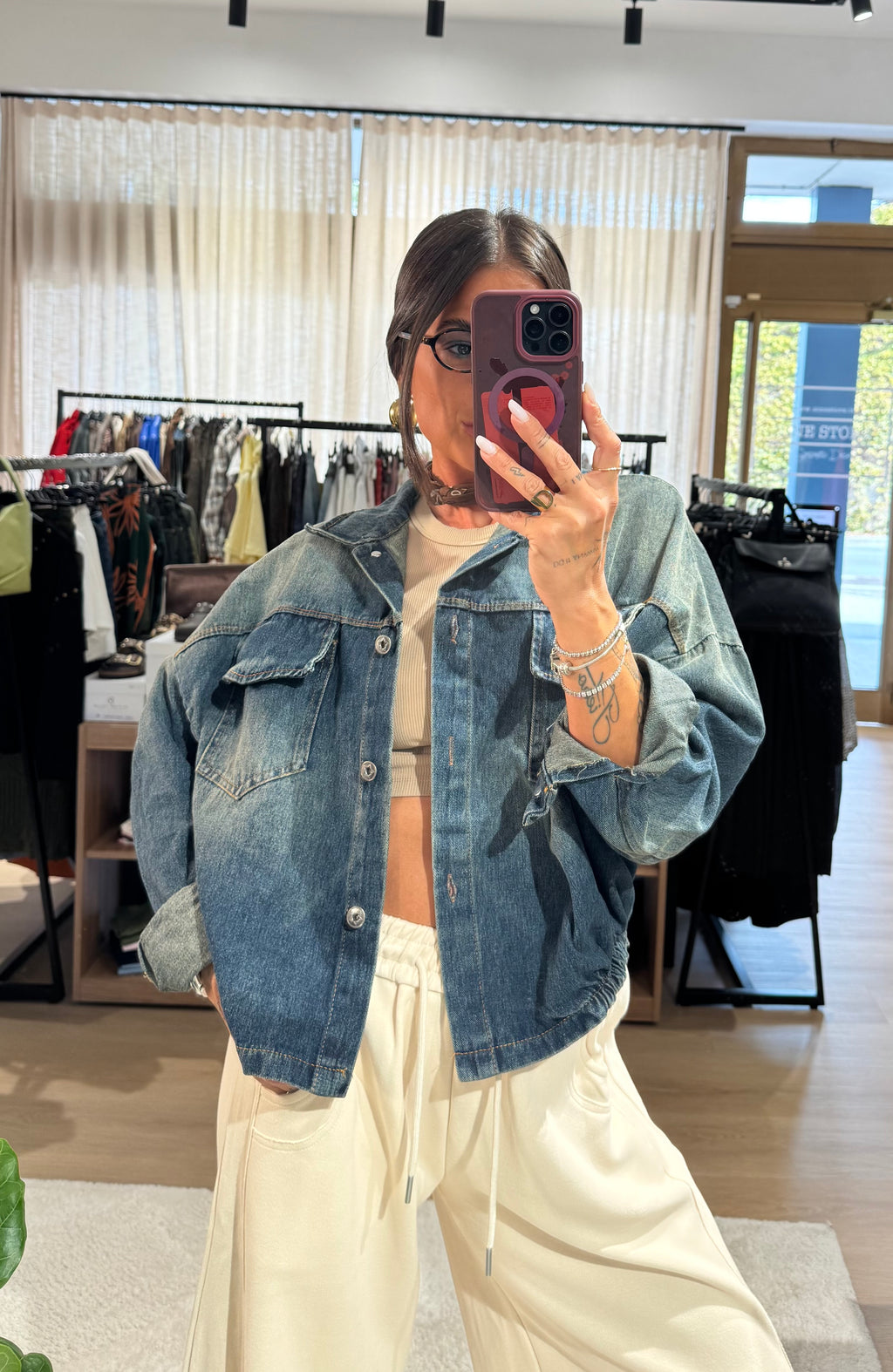 Bomber denim vintage