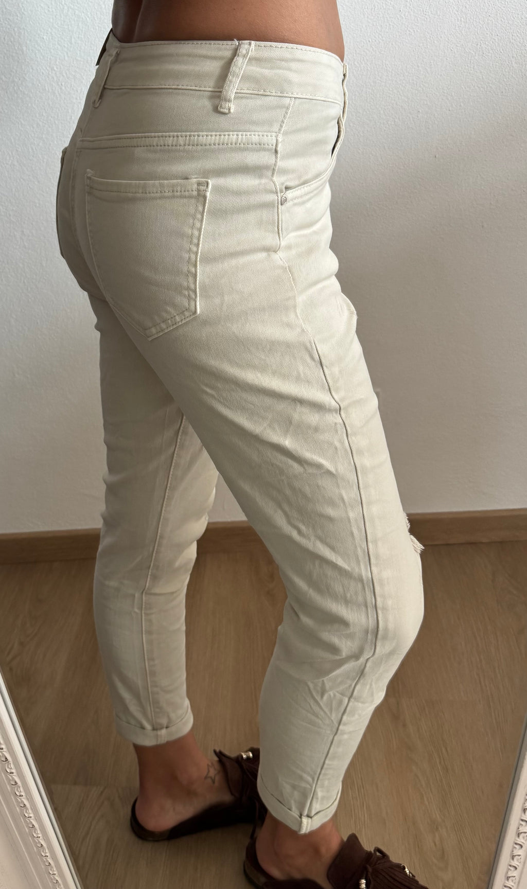 Jeans MOMFIT beige