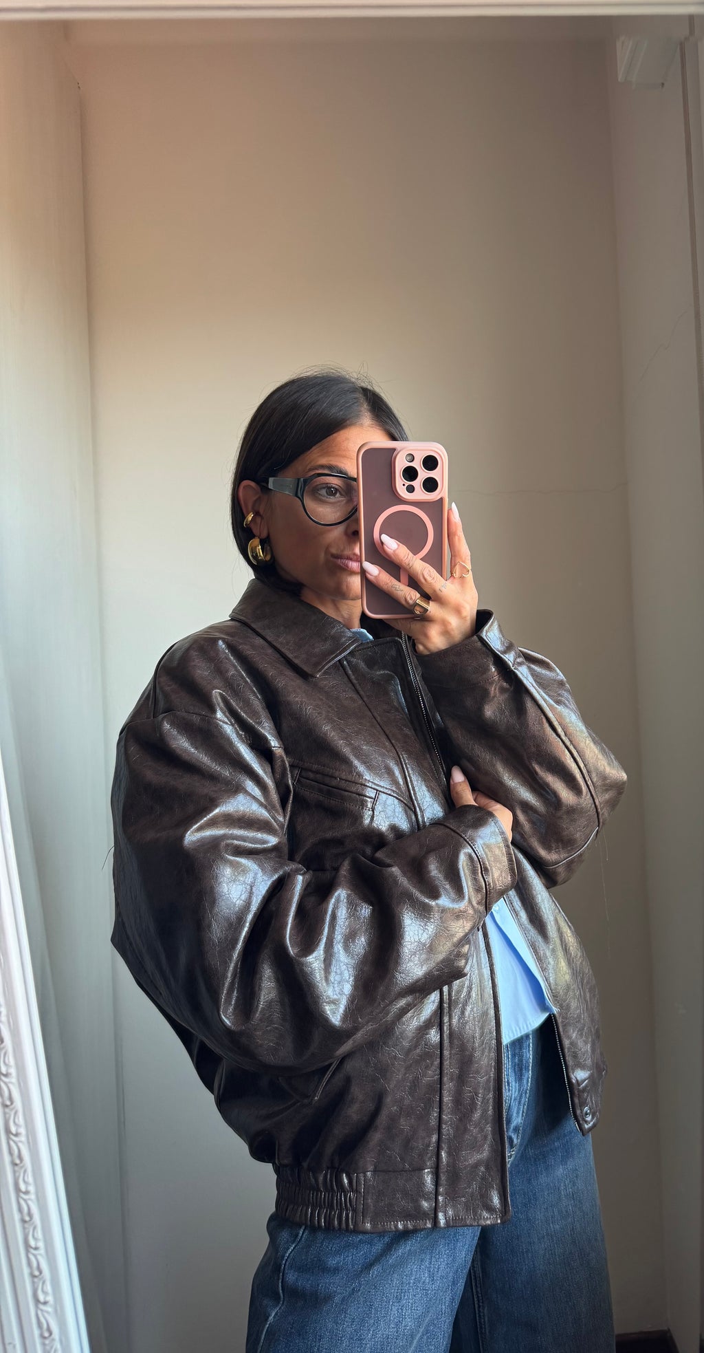 Bomber ecopelle Lumina