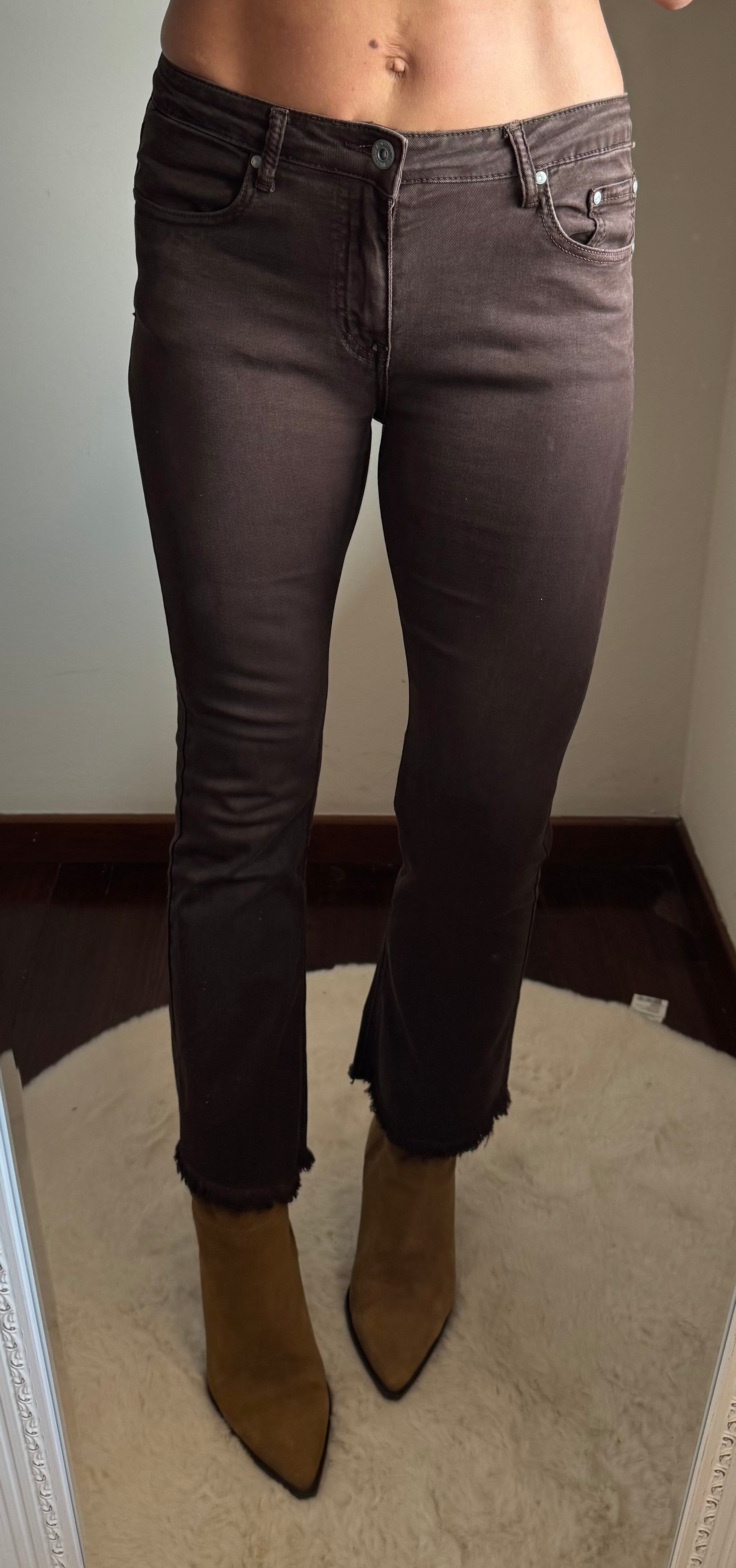 Jeans trombetta chocolate