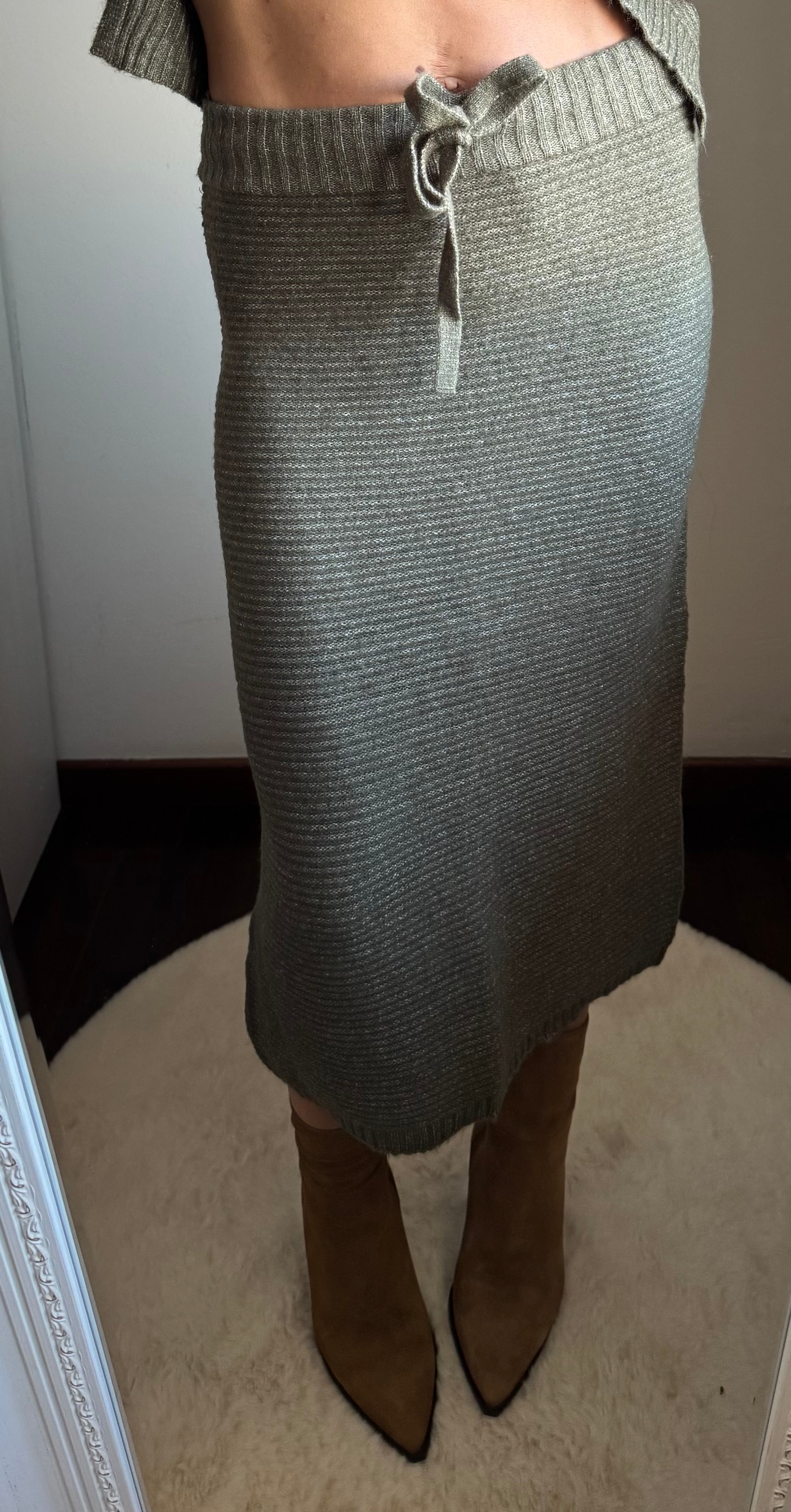 Gonna in maglia muffin