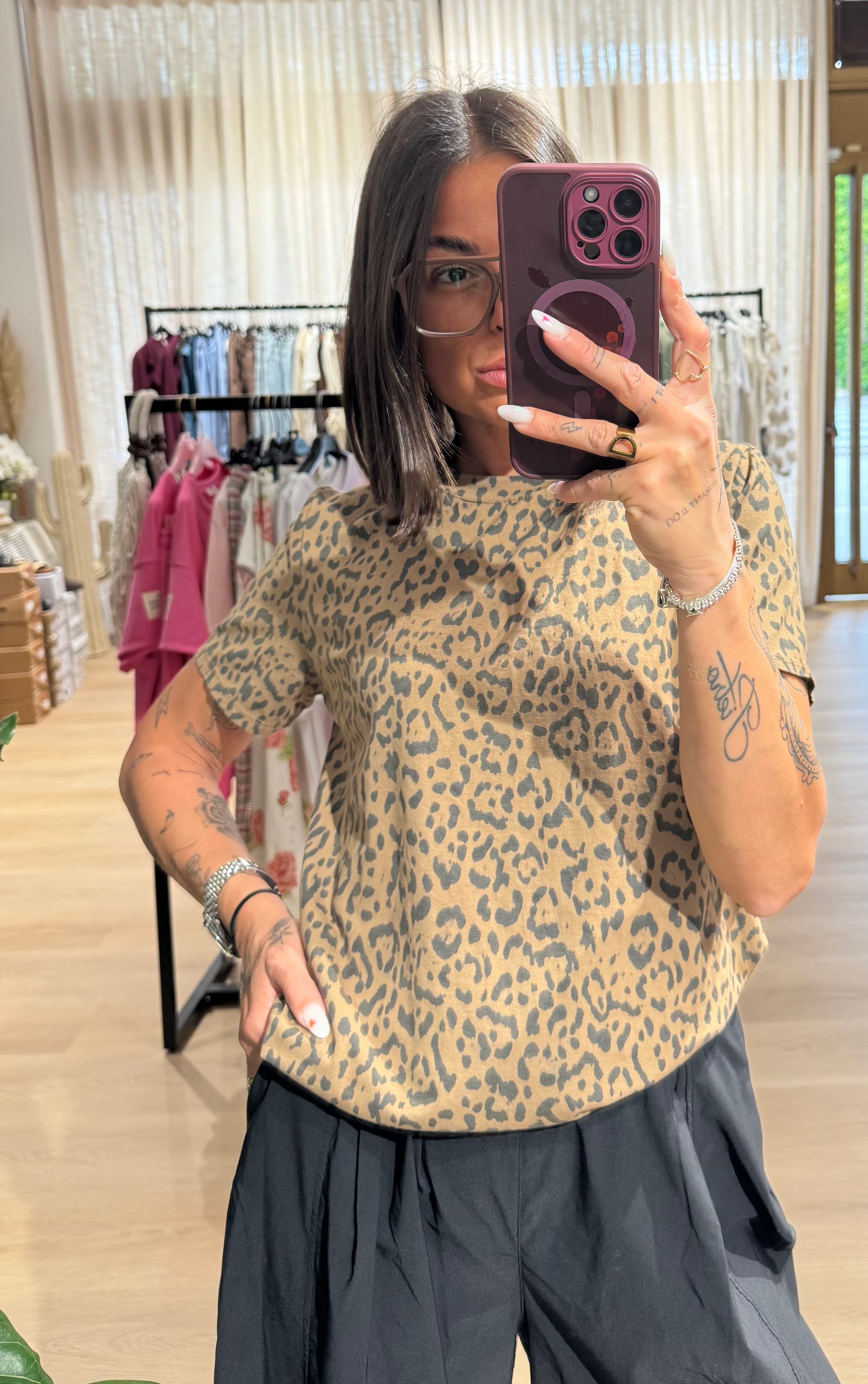 T-shirt animalier