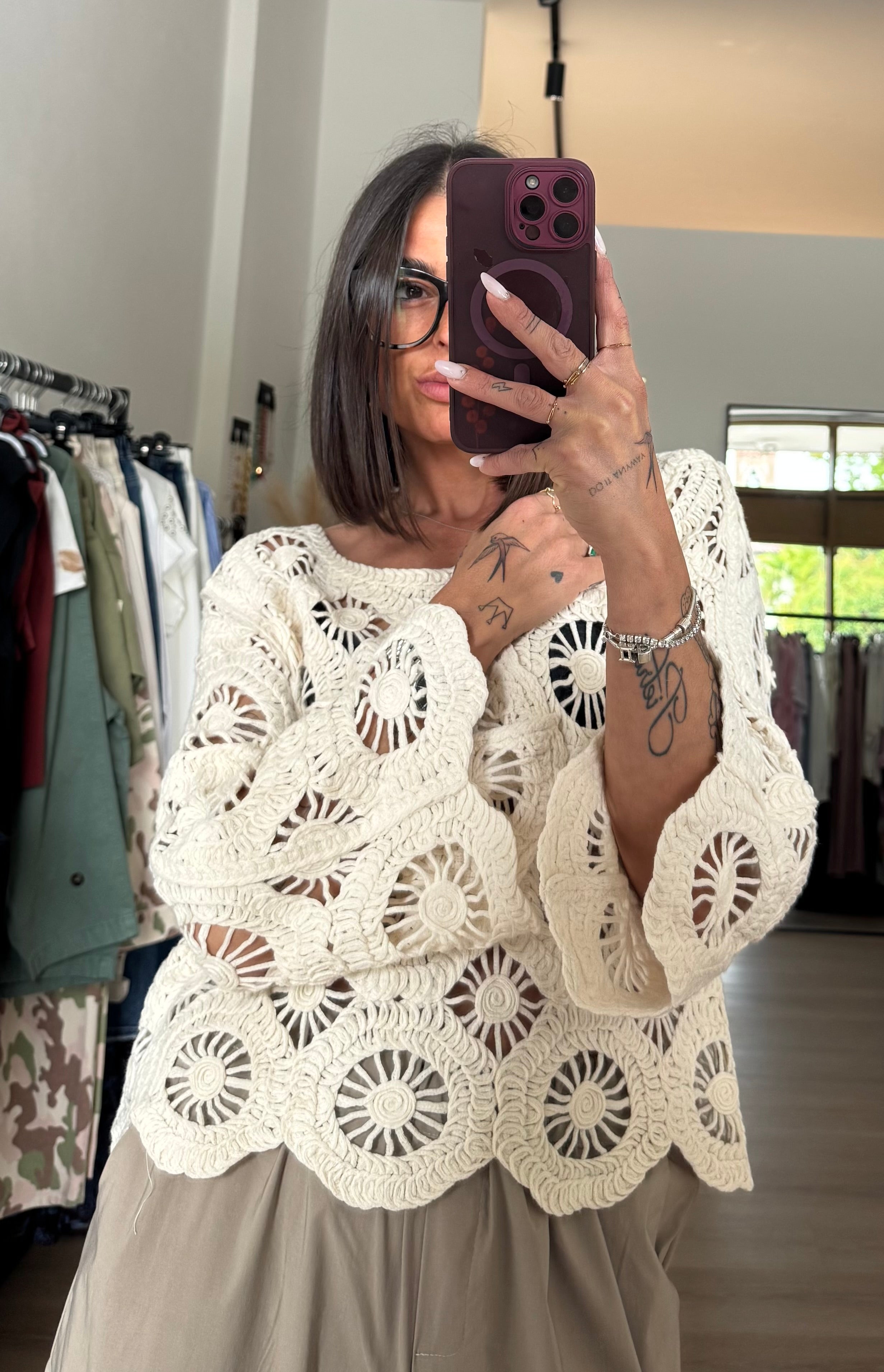 Maglia in crochet