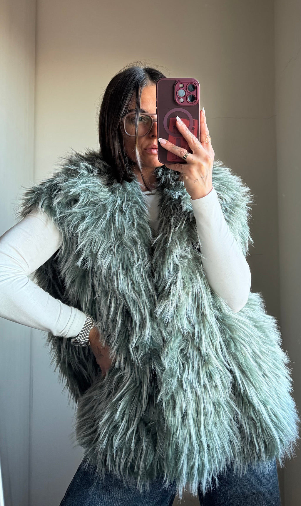Gilet eco fur Lumina