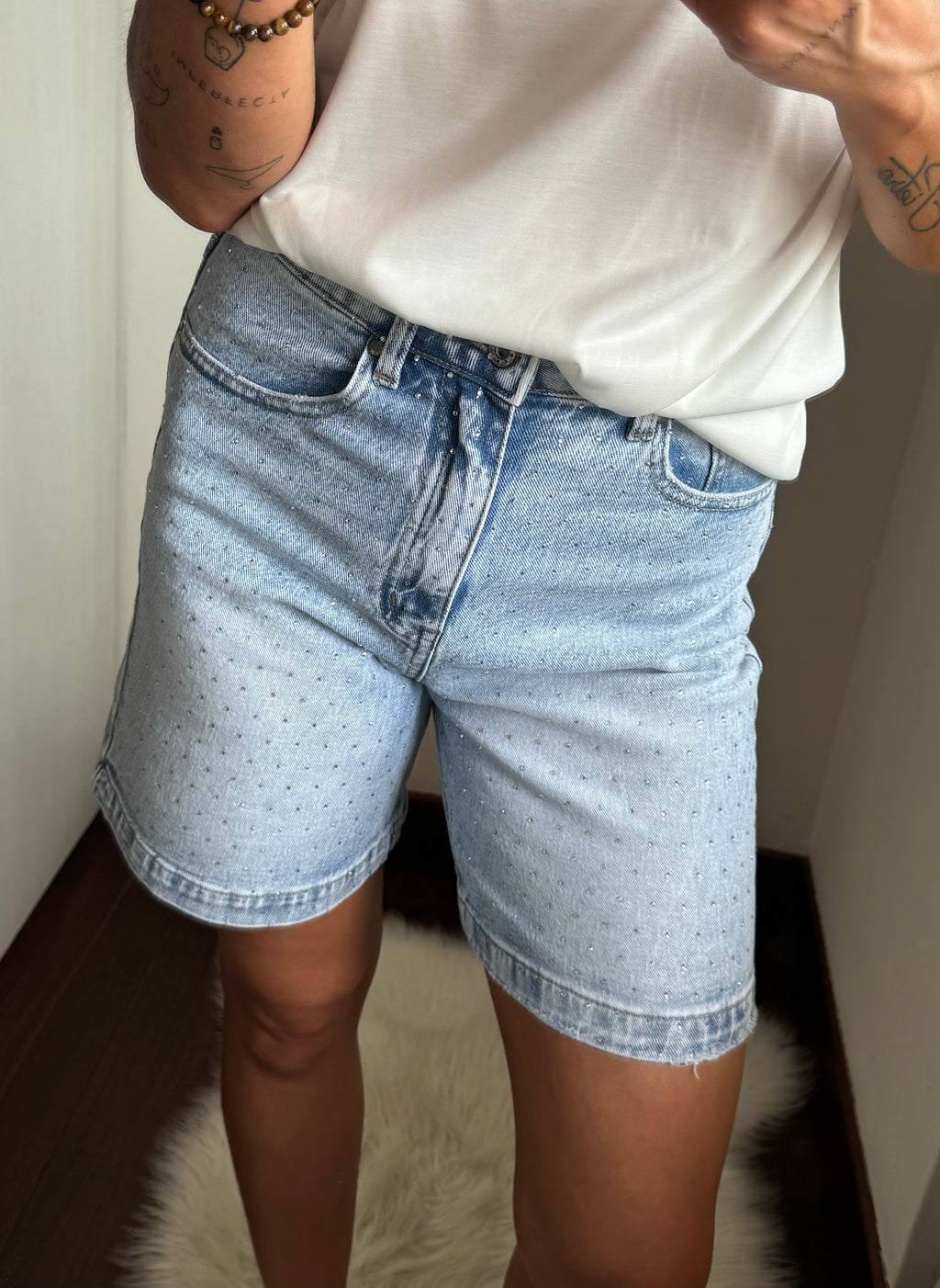 Shorts diamante