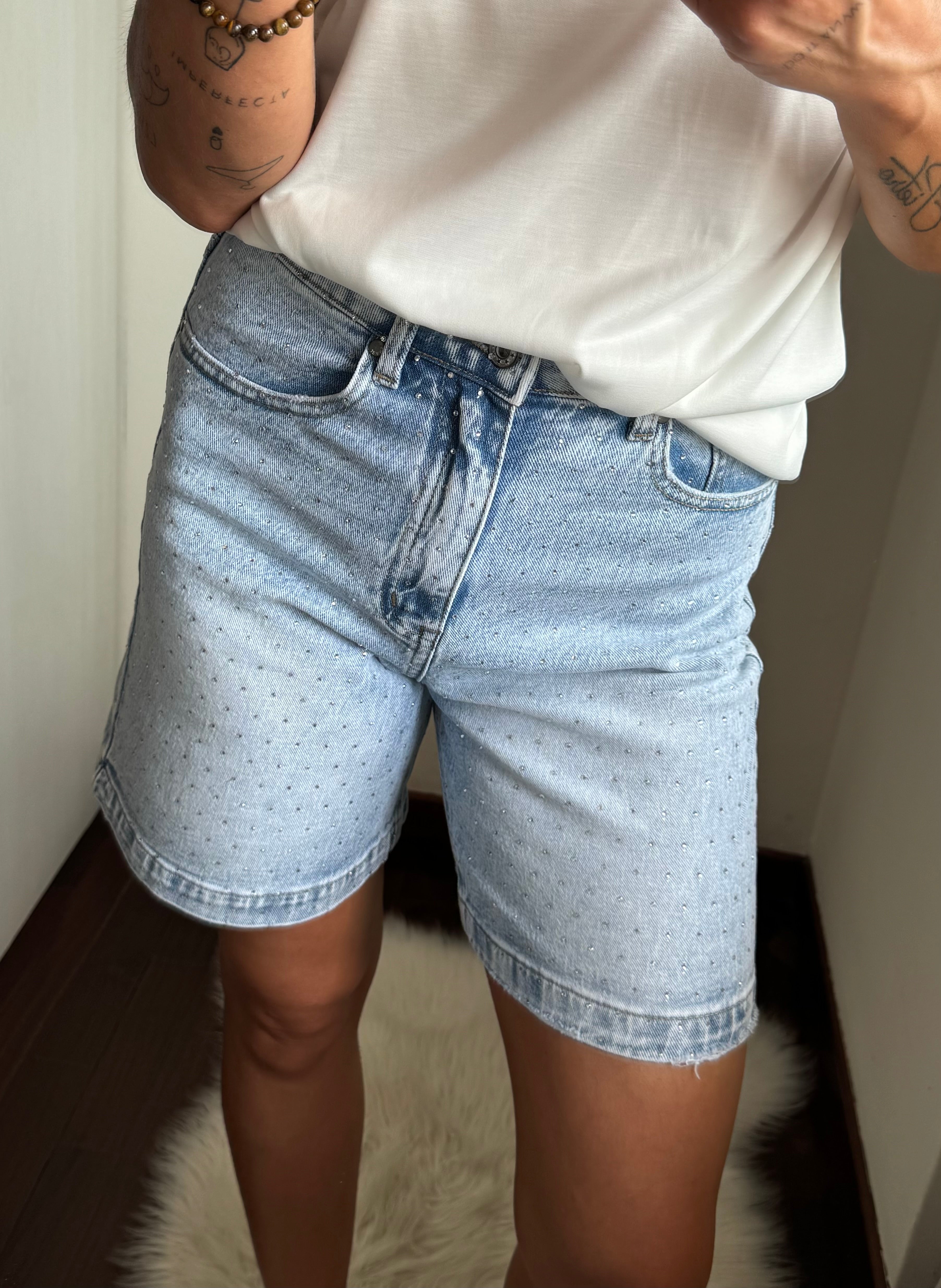 Shorts diamante
