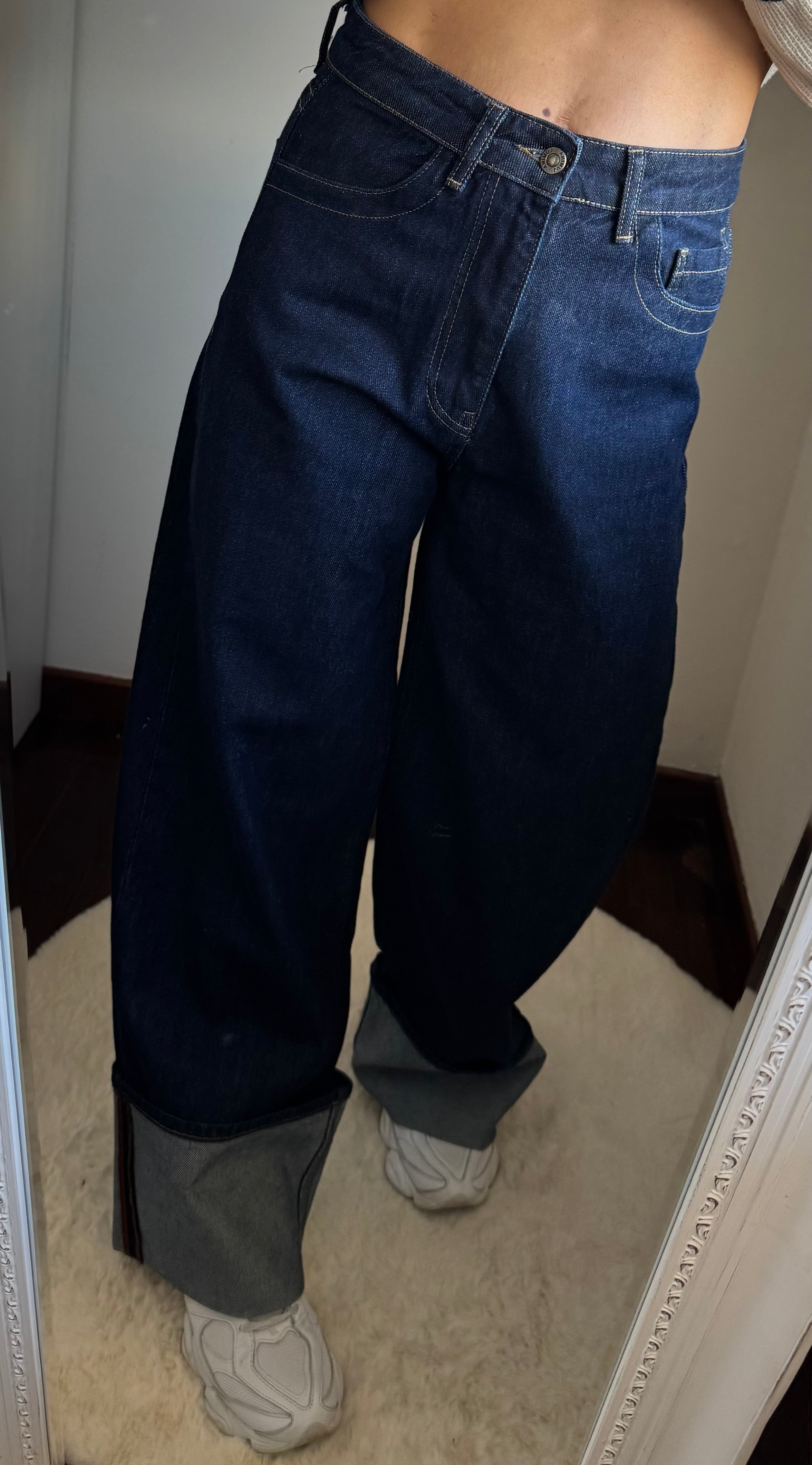 Jeans con risvolto Lumina