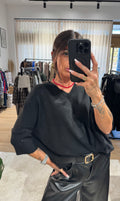 Maglioncino scollo a V oversize
