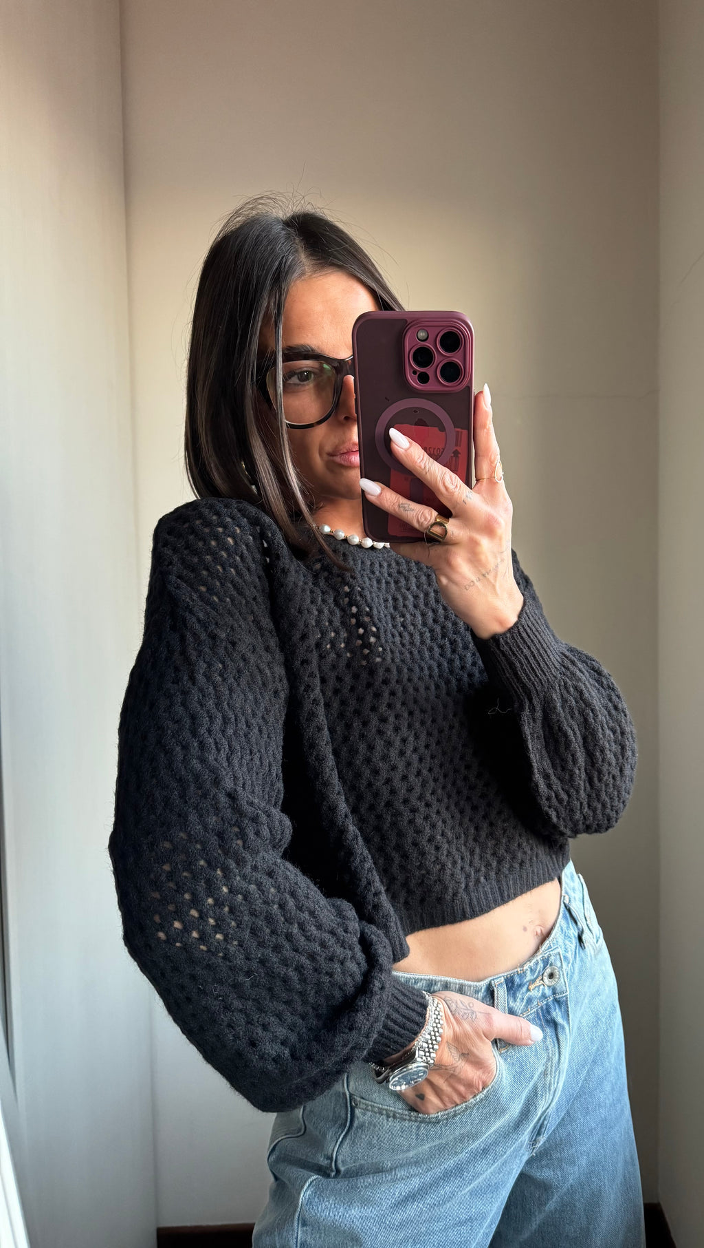 Pullover crop TWOWAY