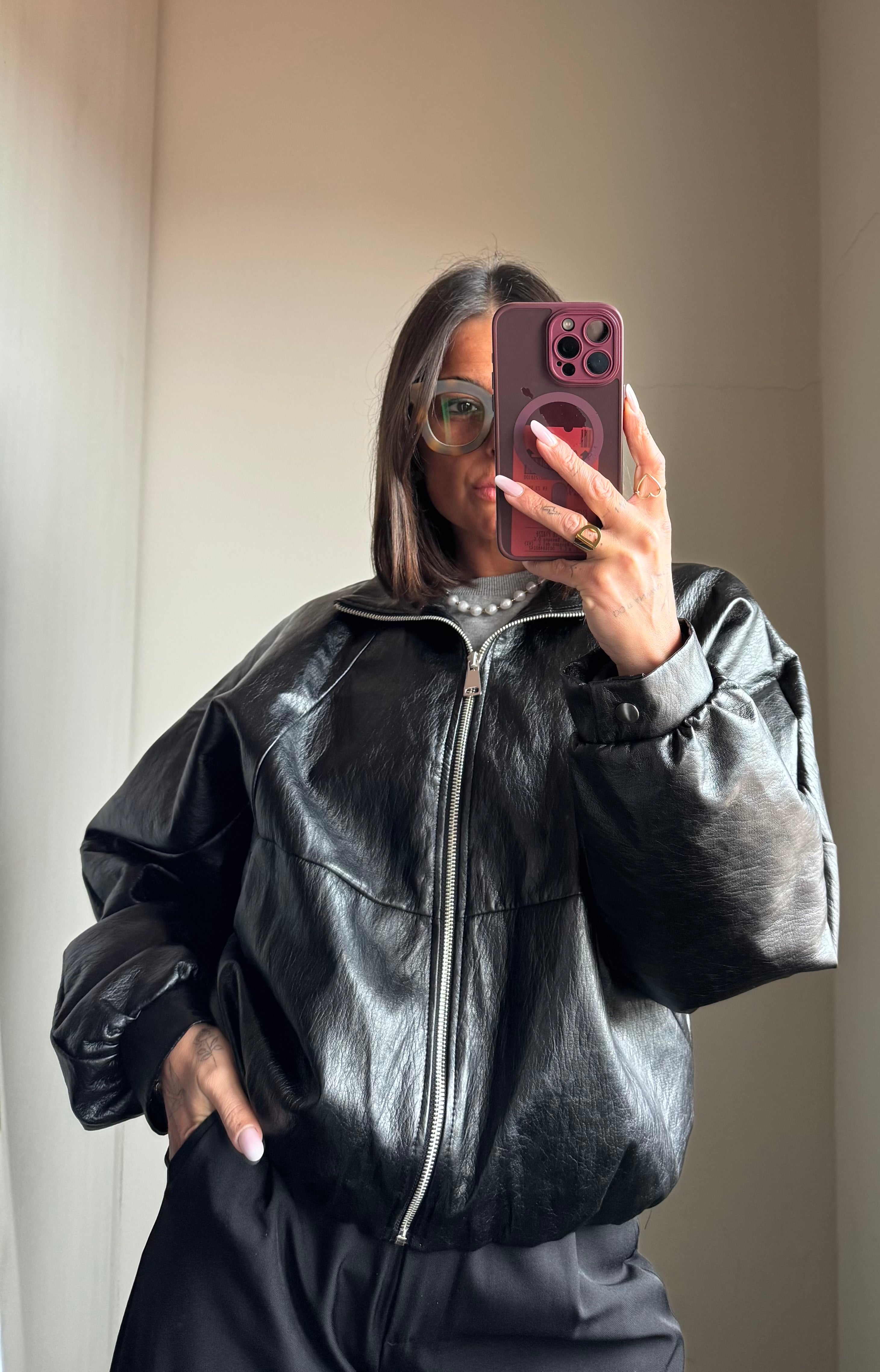 Bomber ecopelle