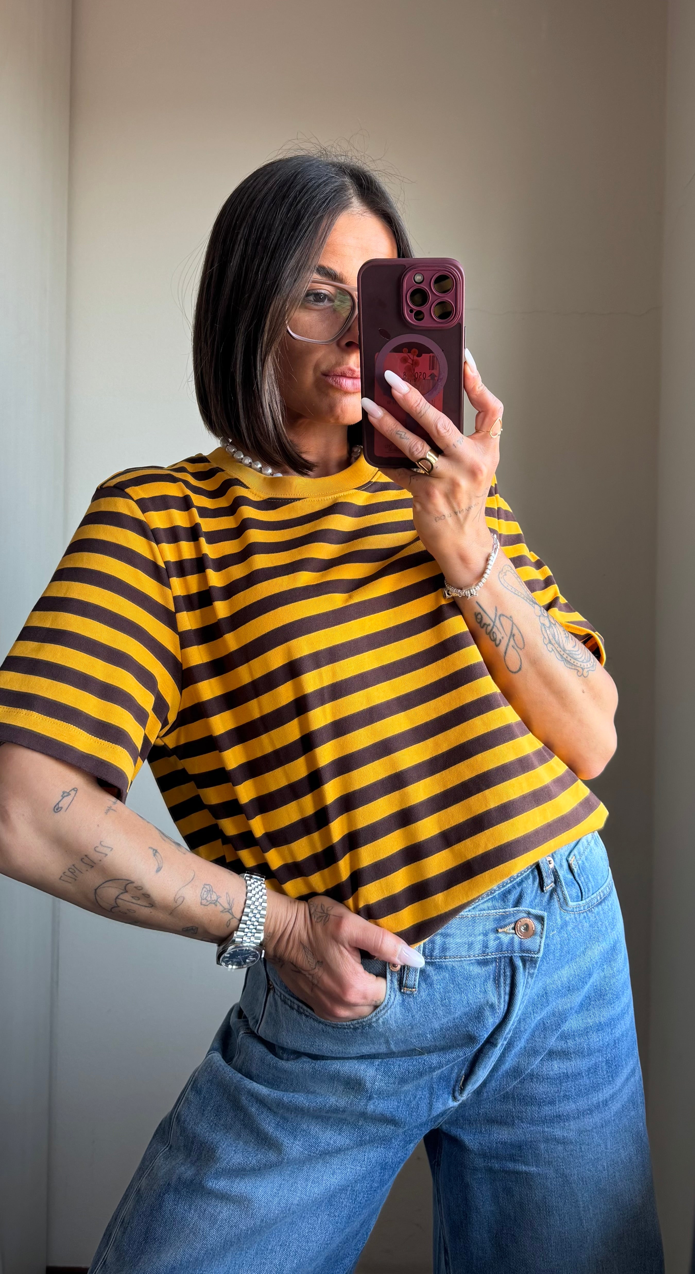 T-shirt Lumina righe