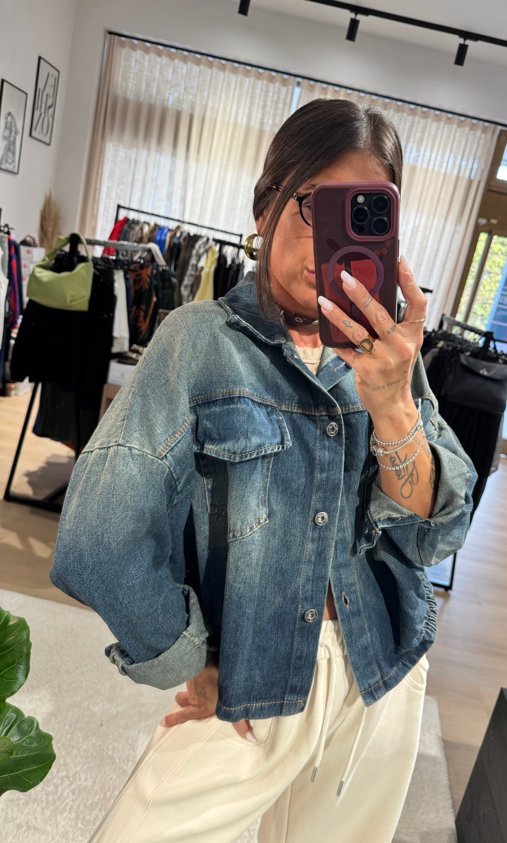 Bomber denim vintage