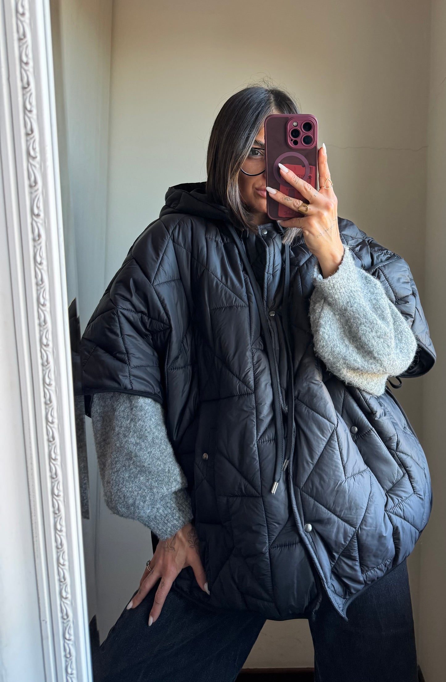 Giacca trapuntata mezza manica