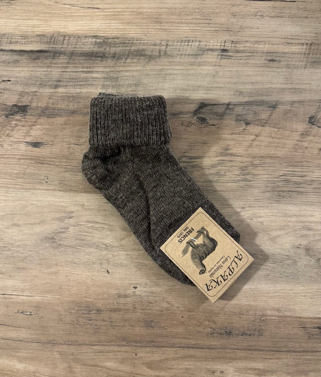 Calzino alpaka con risvolto