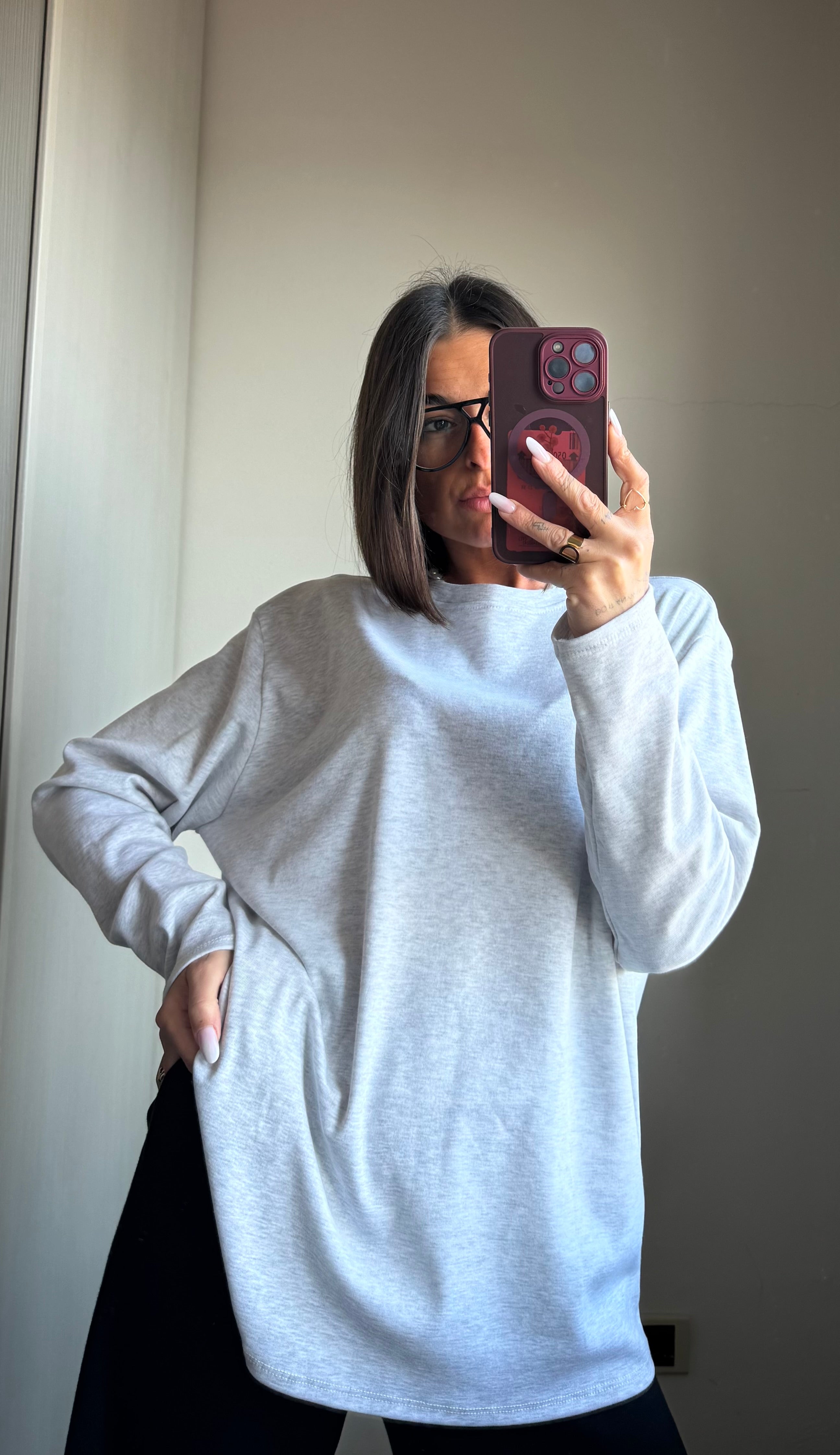 Maglia over manica lunga