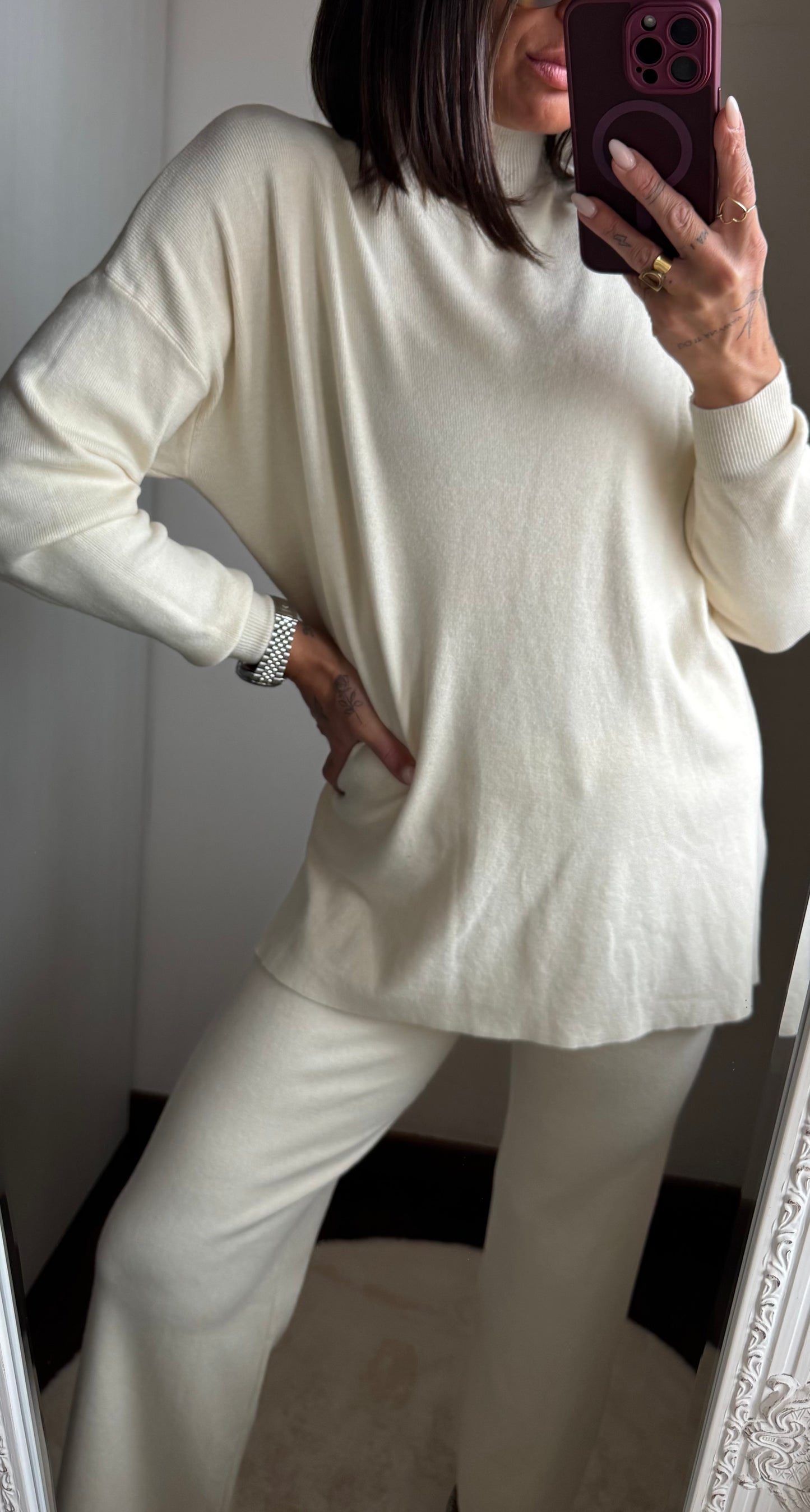 Coordinato in maglia comfort