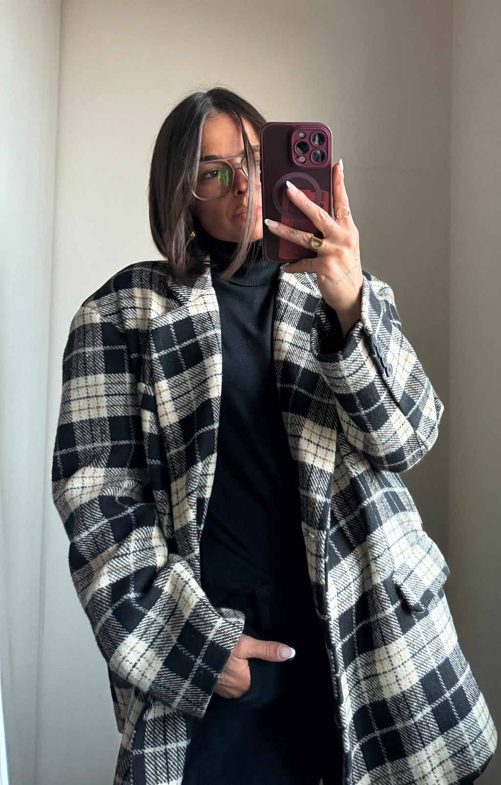 Blazer check over Lumina