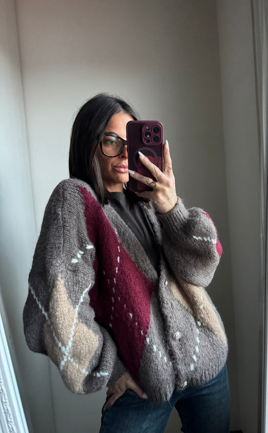 Cardigan rombo