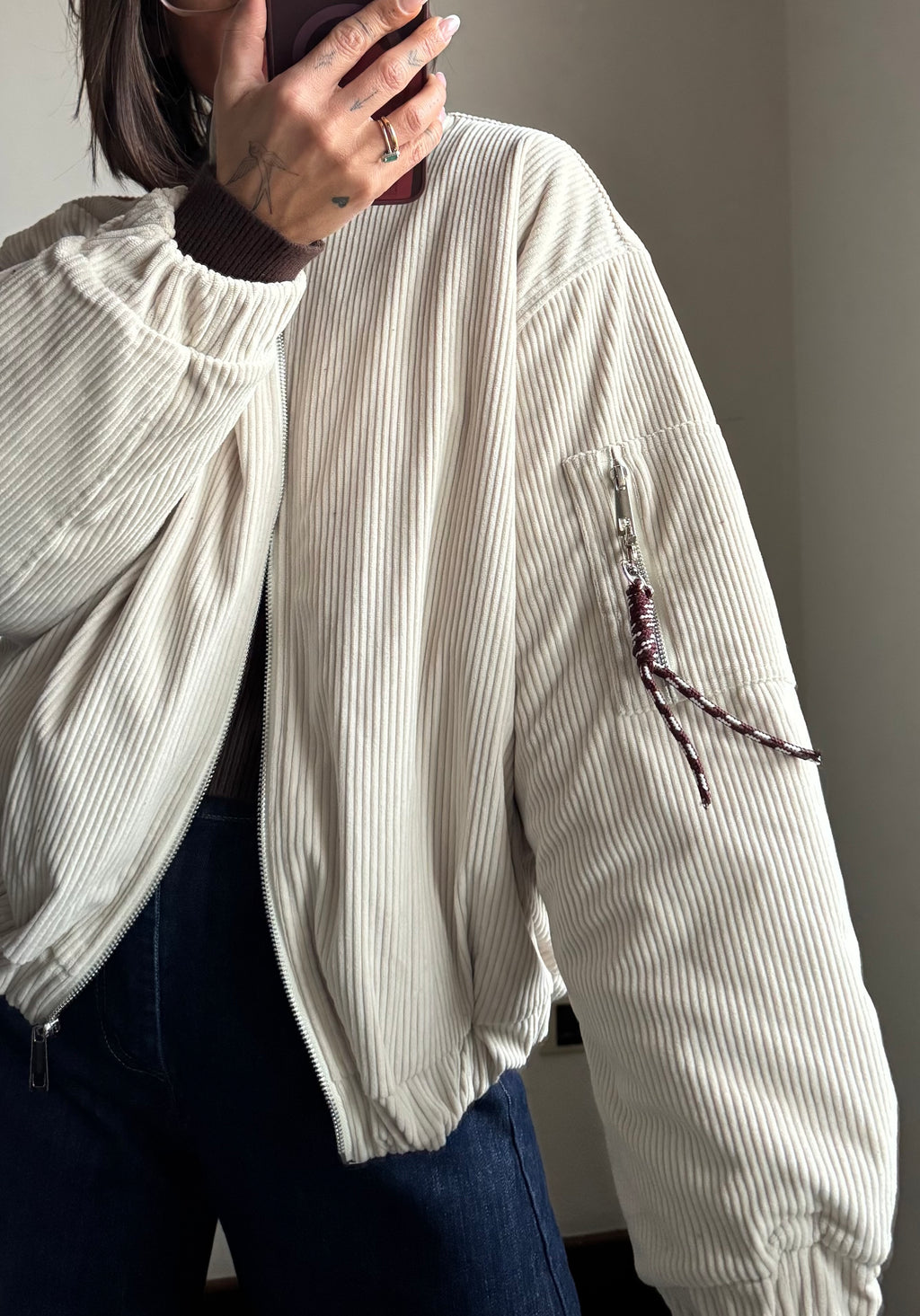 Bomber velluto Lumina