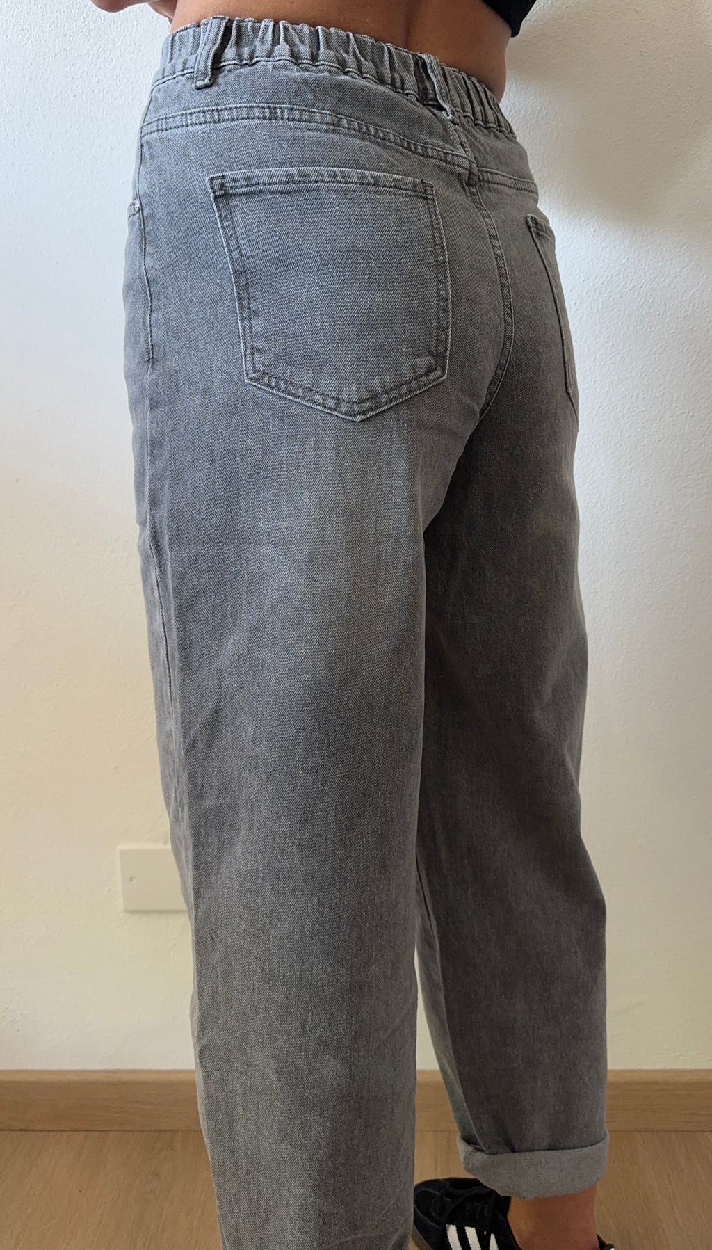 Jeans MOMFIT c/elastico GRIGIO