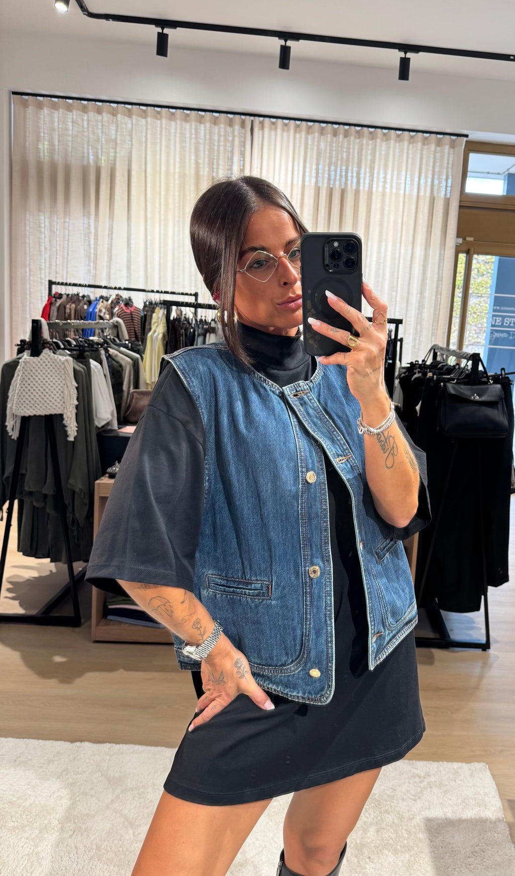 Gilet in denim