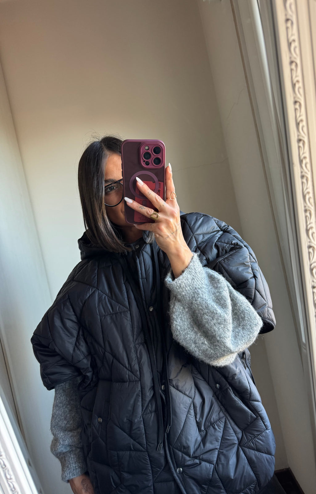 Giacca trapuntata mezza manica