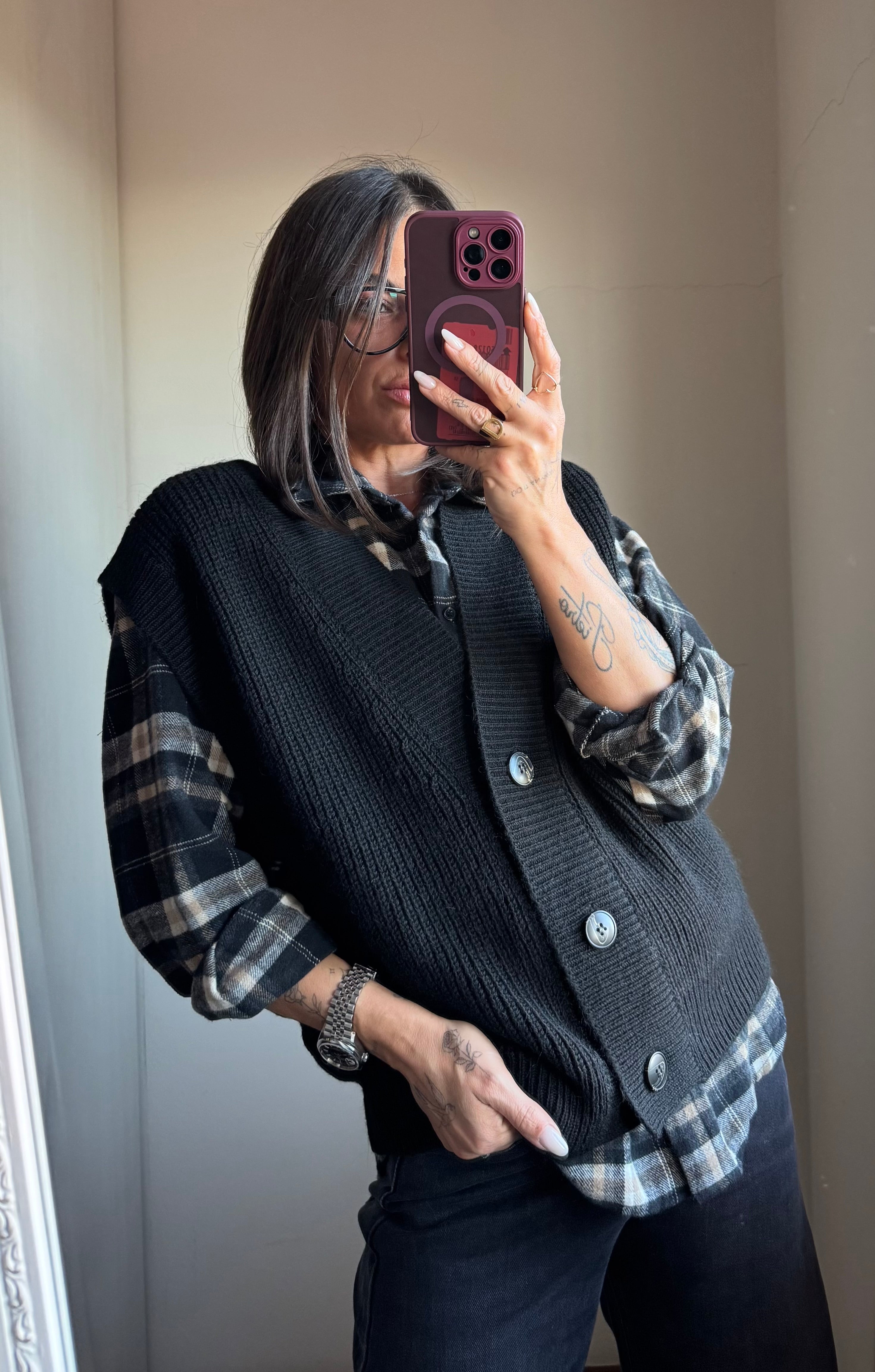 Gilet in maglia Lumina