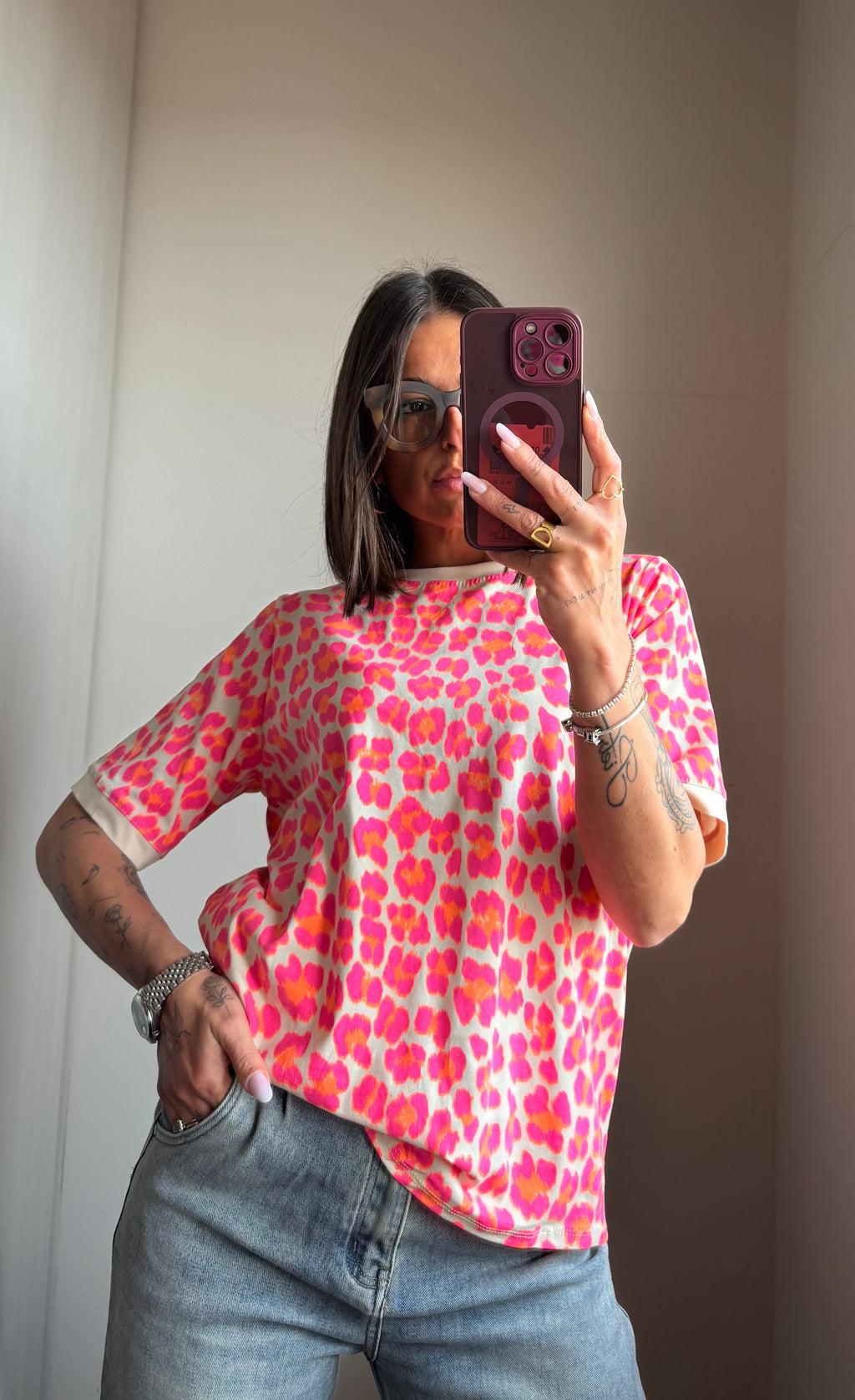 T-shirt macula fluo