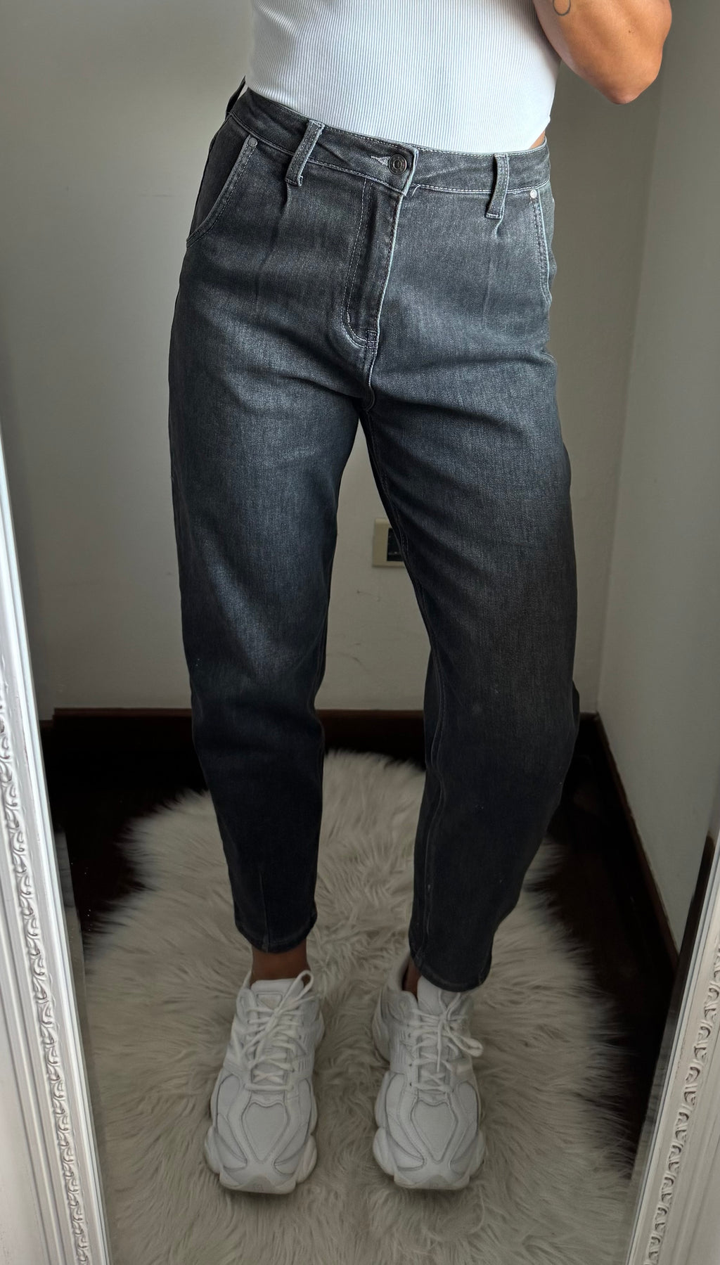 Jeans Michela nero slavato