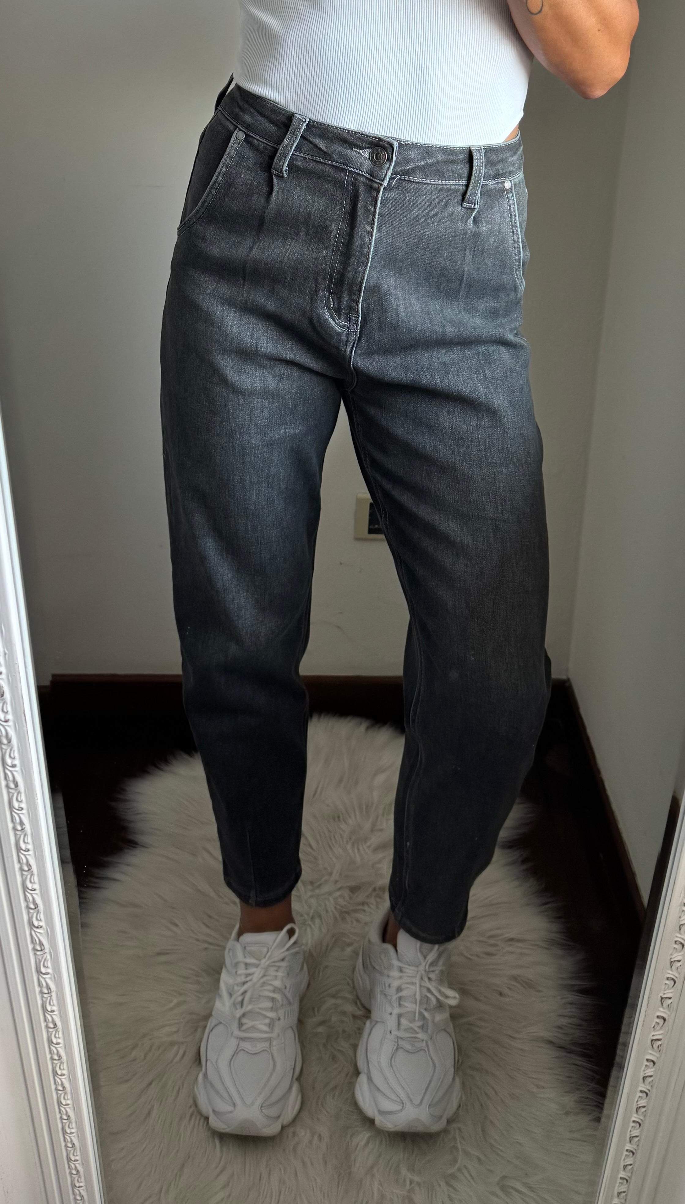 Jeans Michela nero slavato