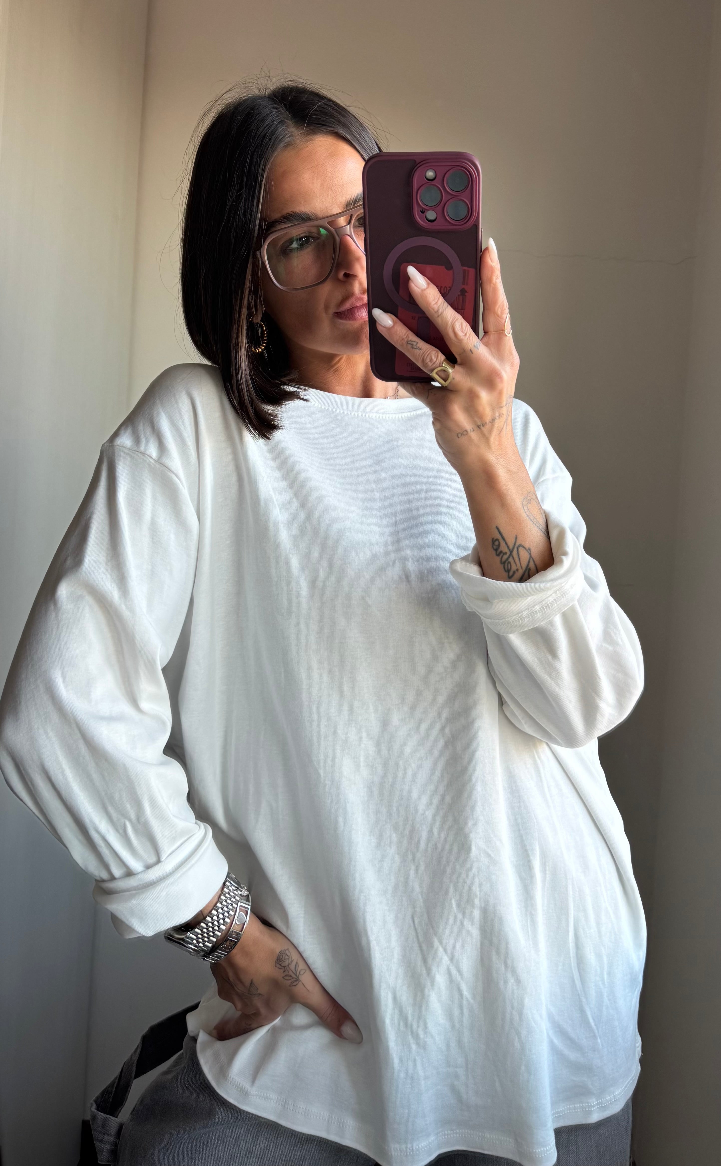 Maglia over manica lunga