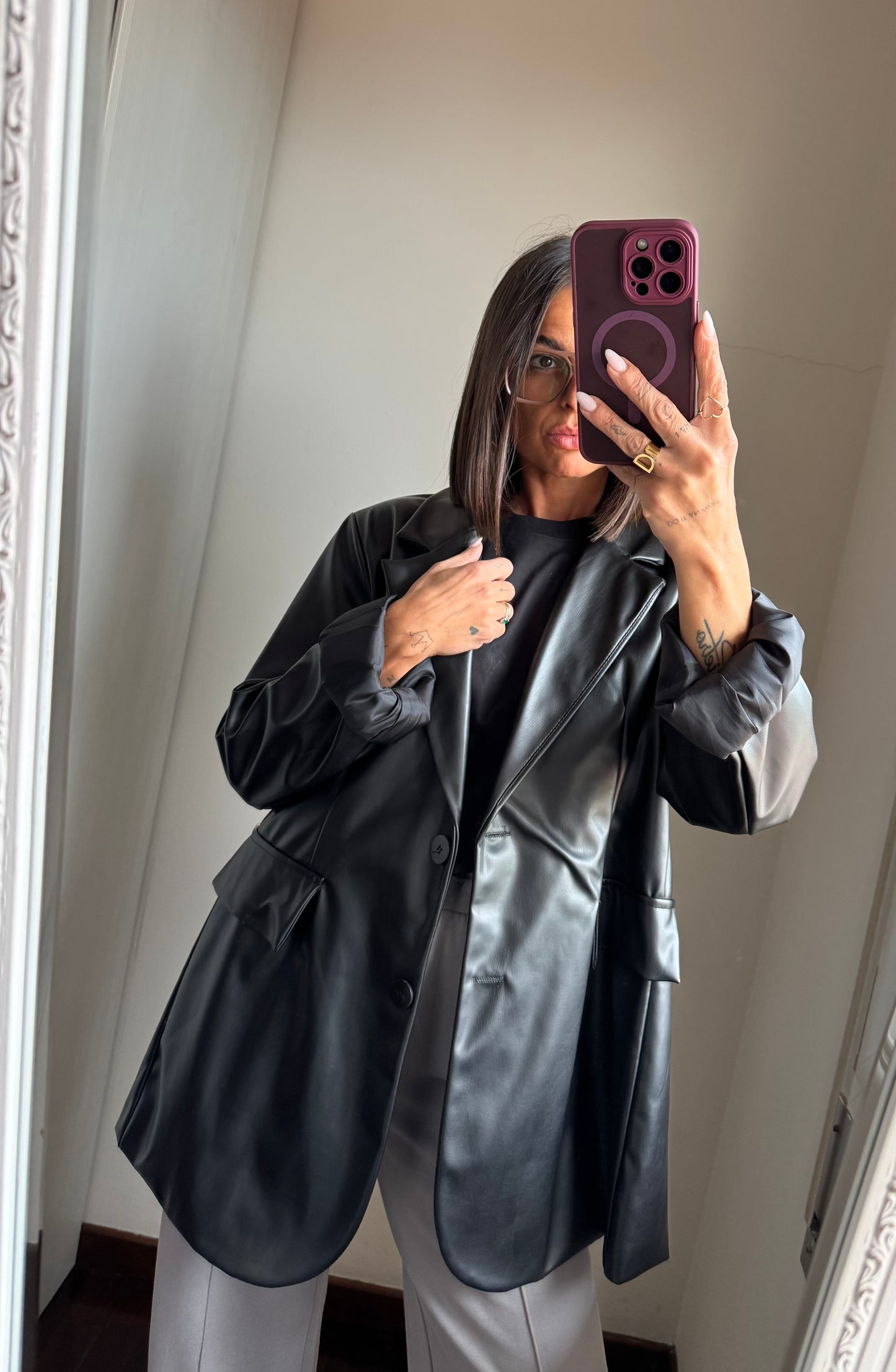 Blazer over ecopelle