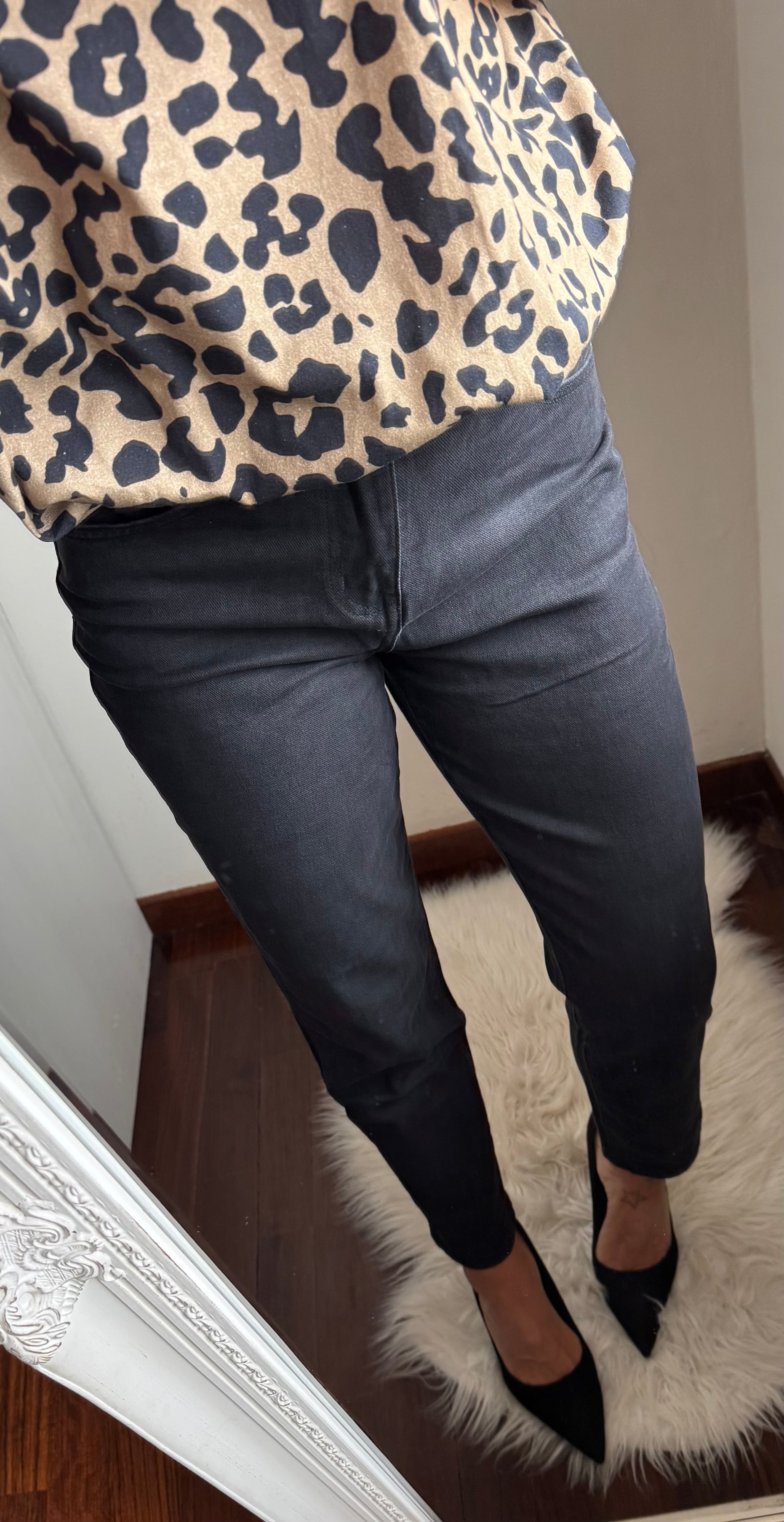 Jeans MOM FIT BLACK
