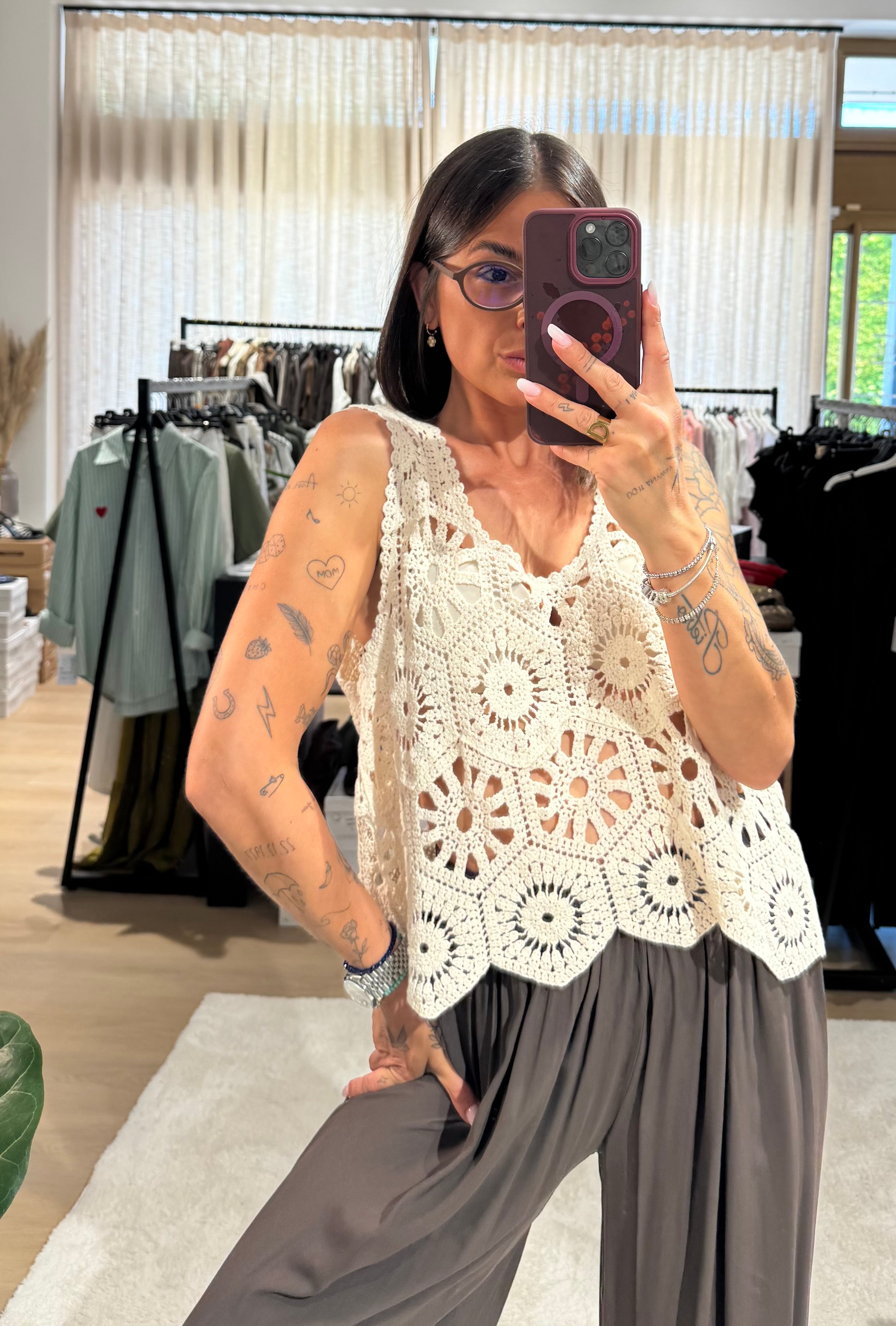 Top in crochet