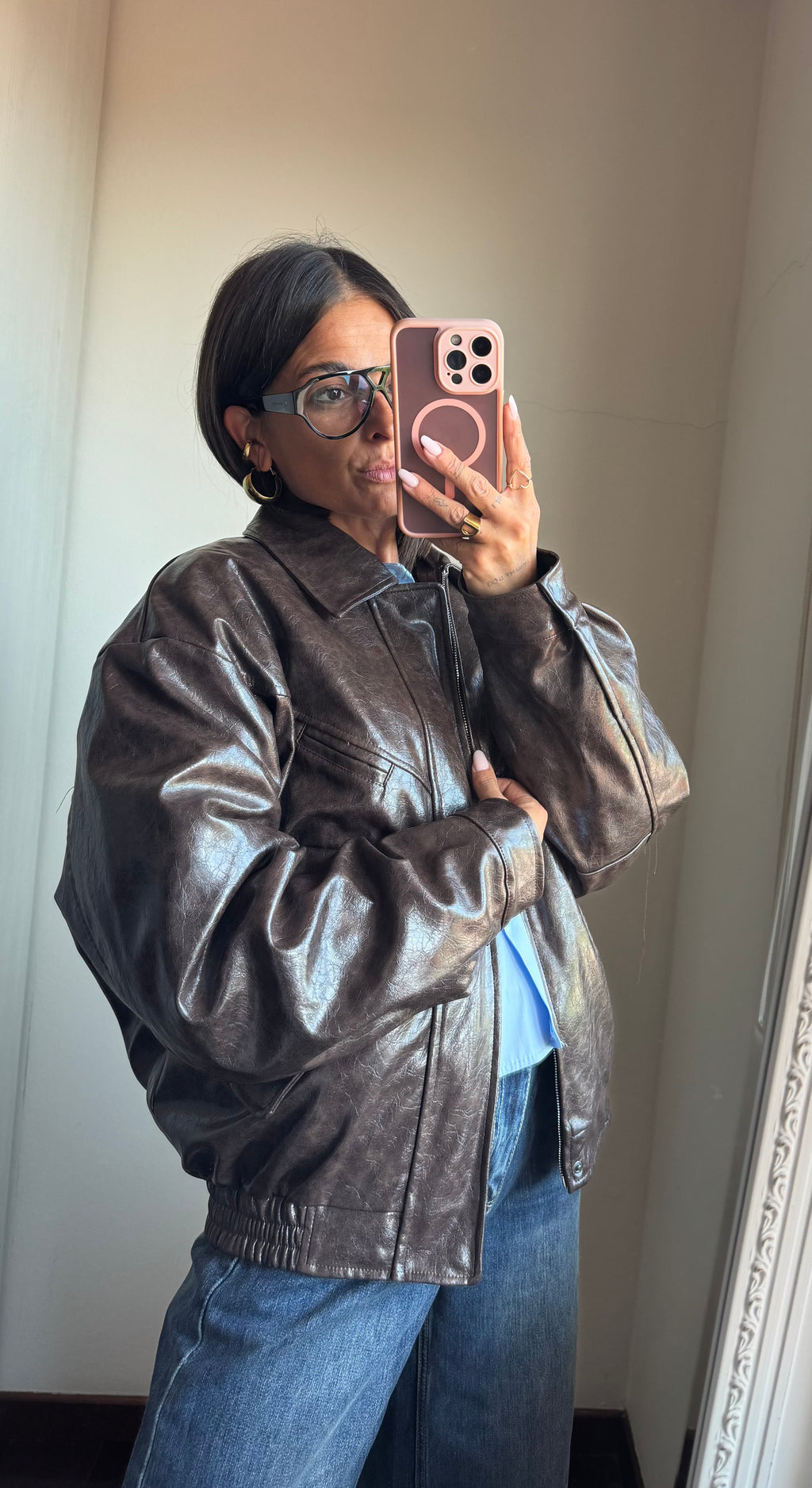 Bomber ecopelle Lumina