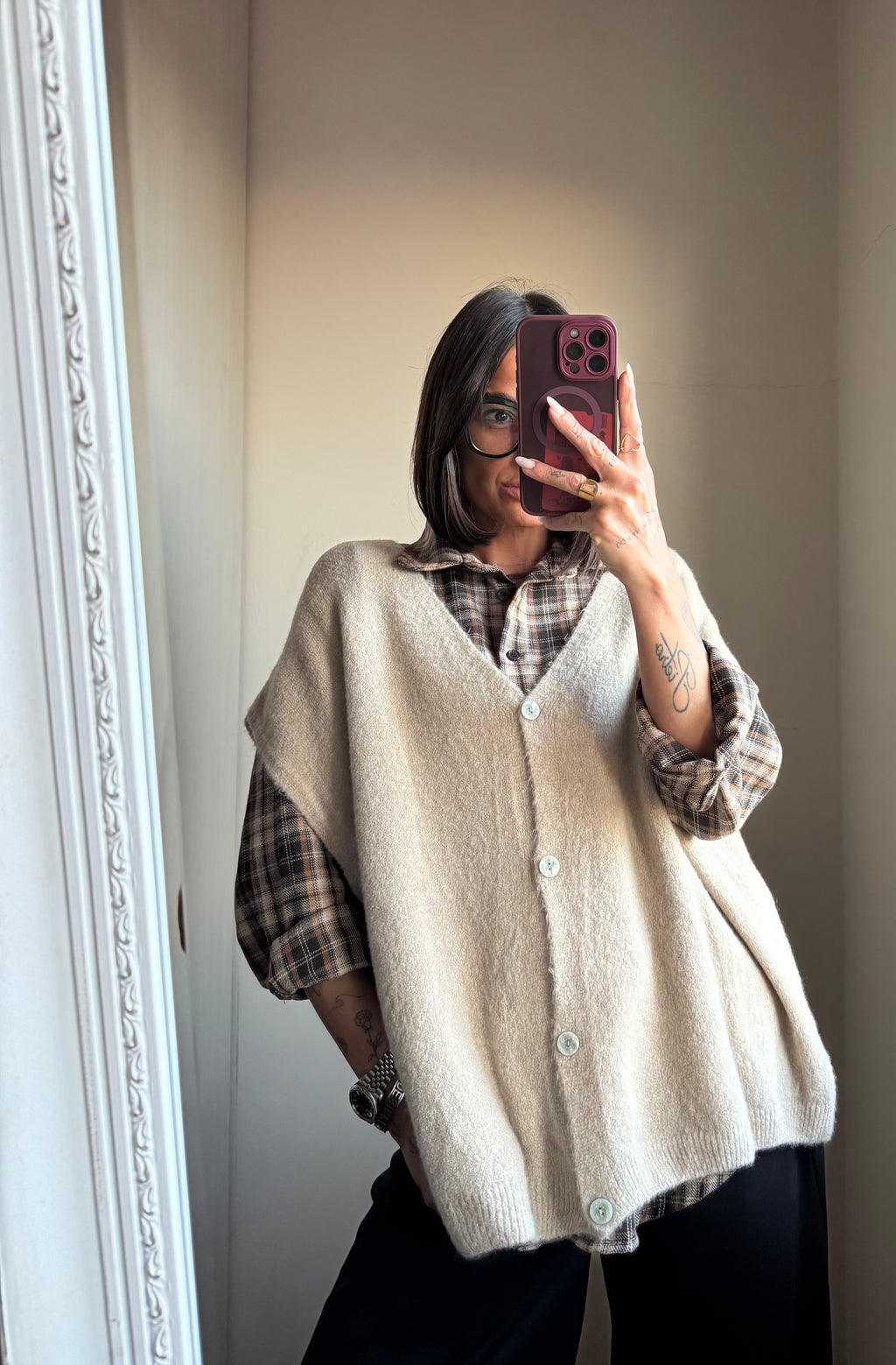 Gilet in maglia over