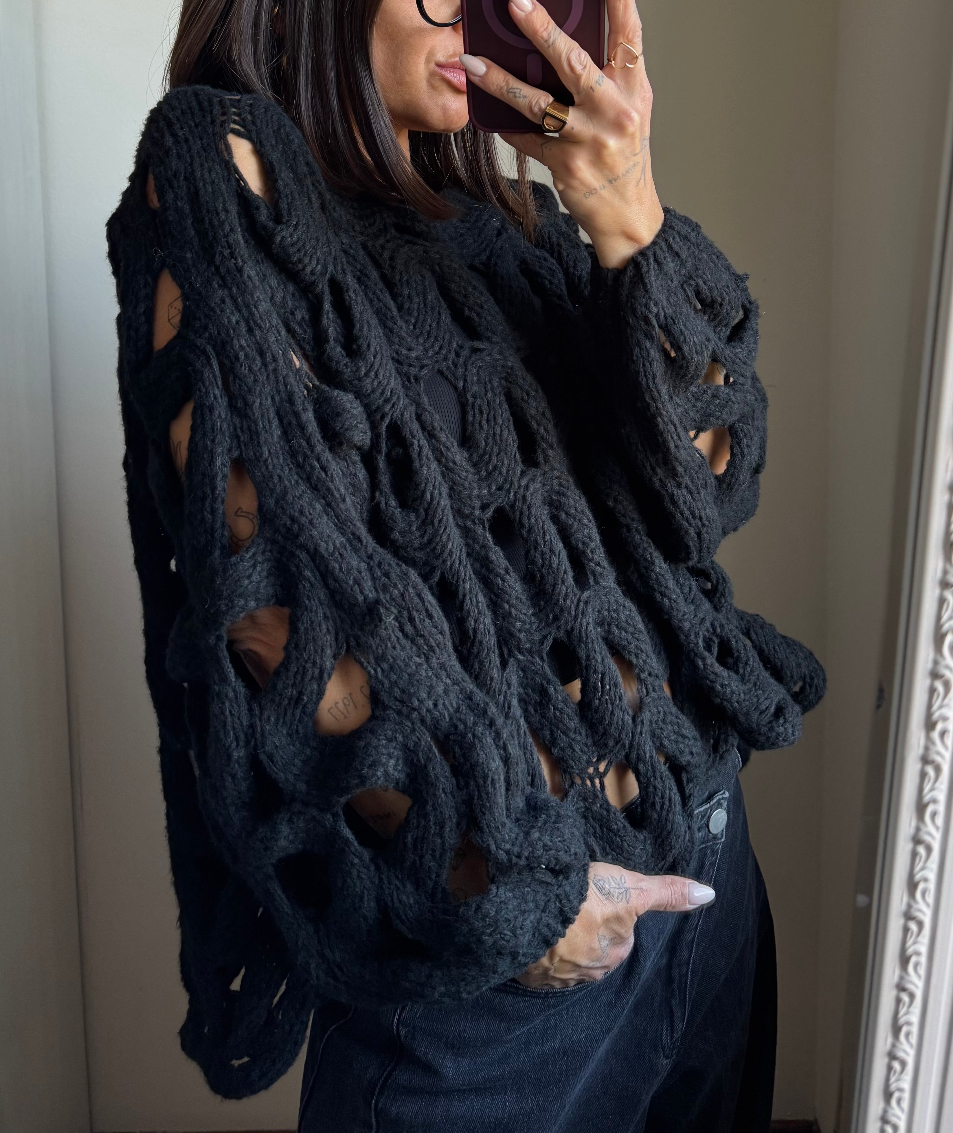 Pullover traforato Altamira