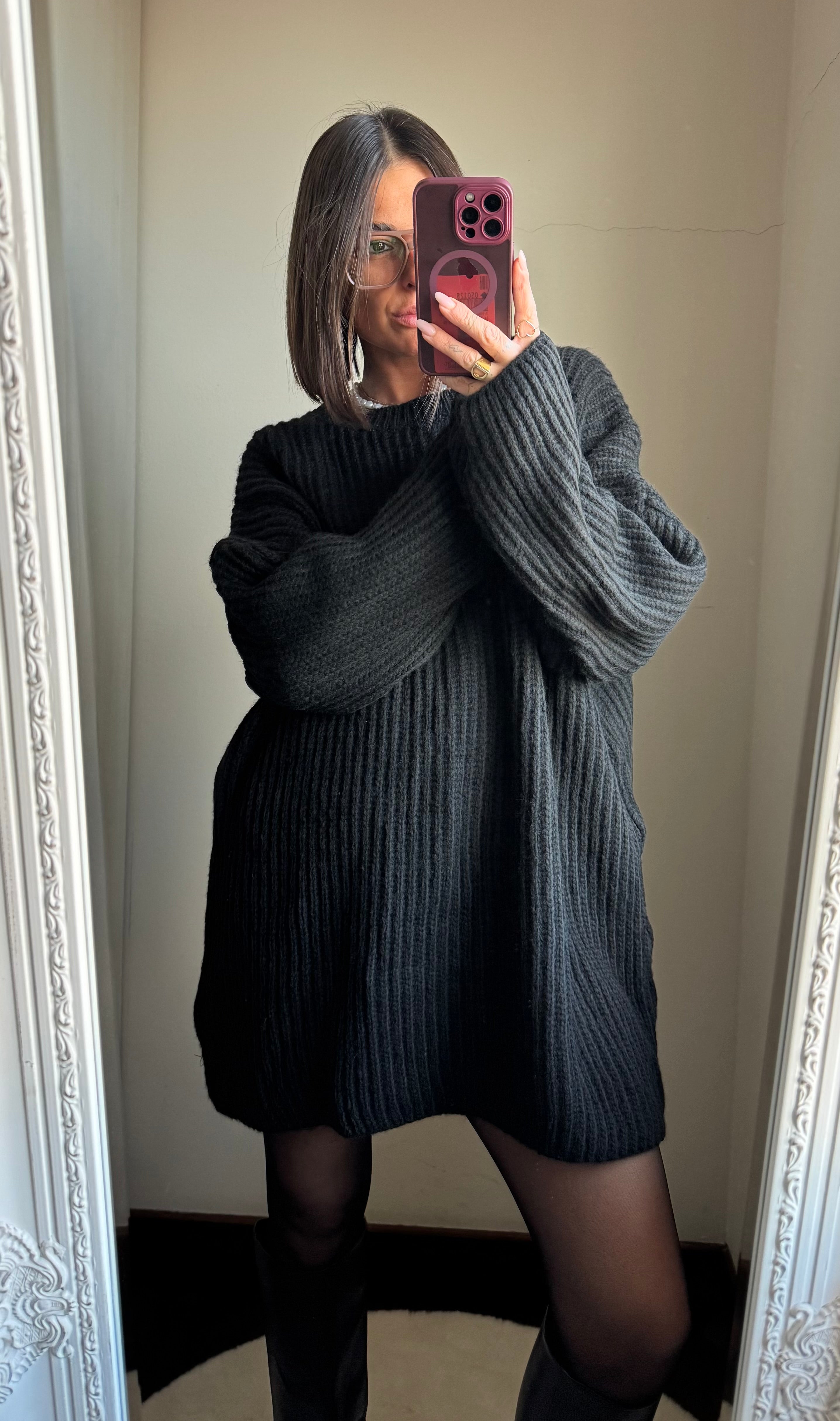 Abito in maglia over