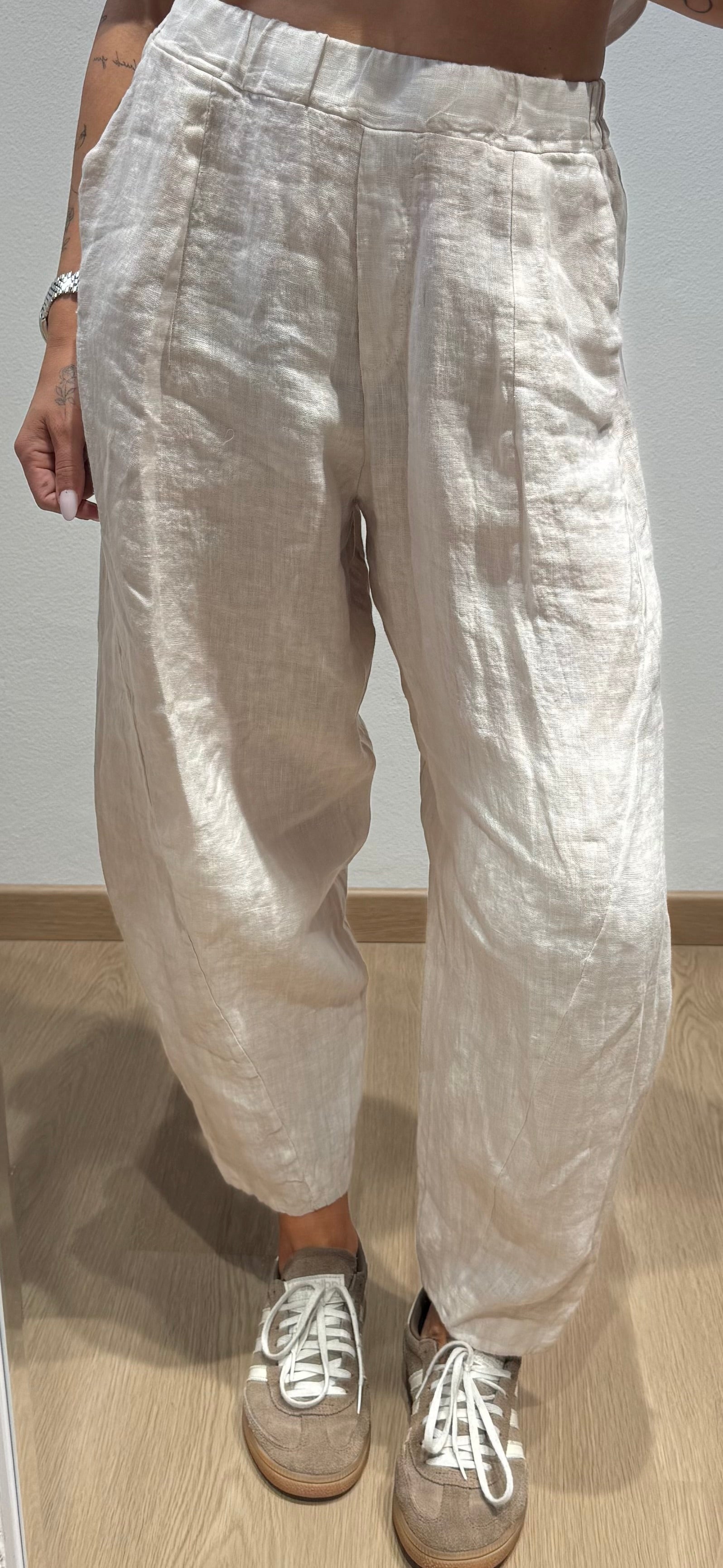 Pantalone queen lino