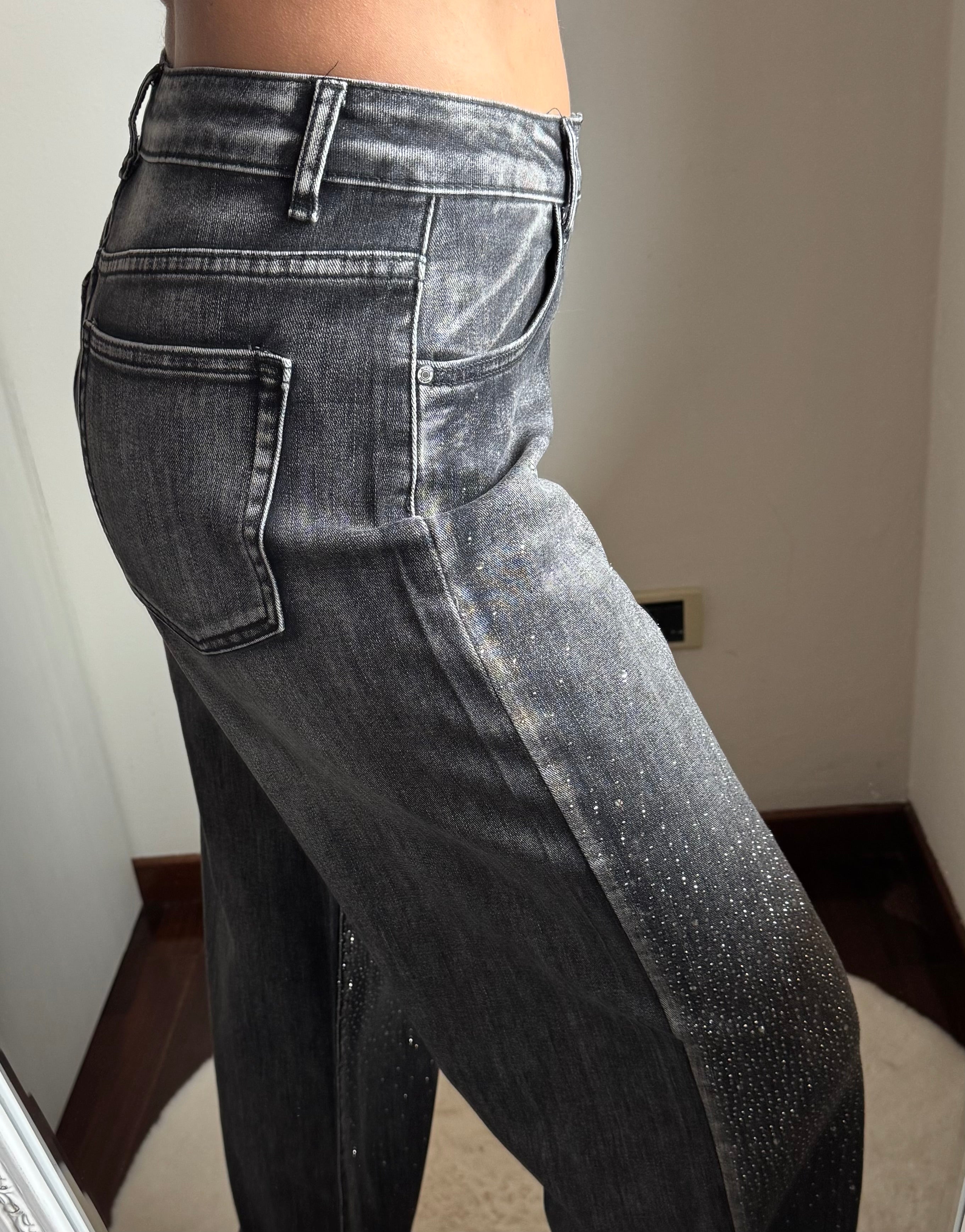 Jeans a palloncino STRASS