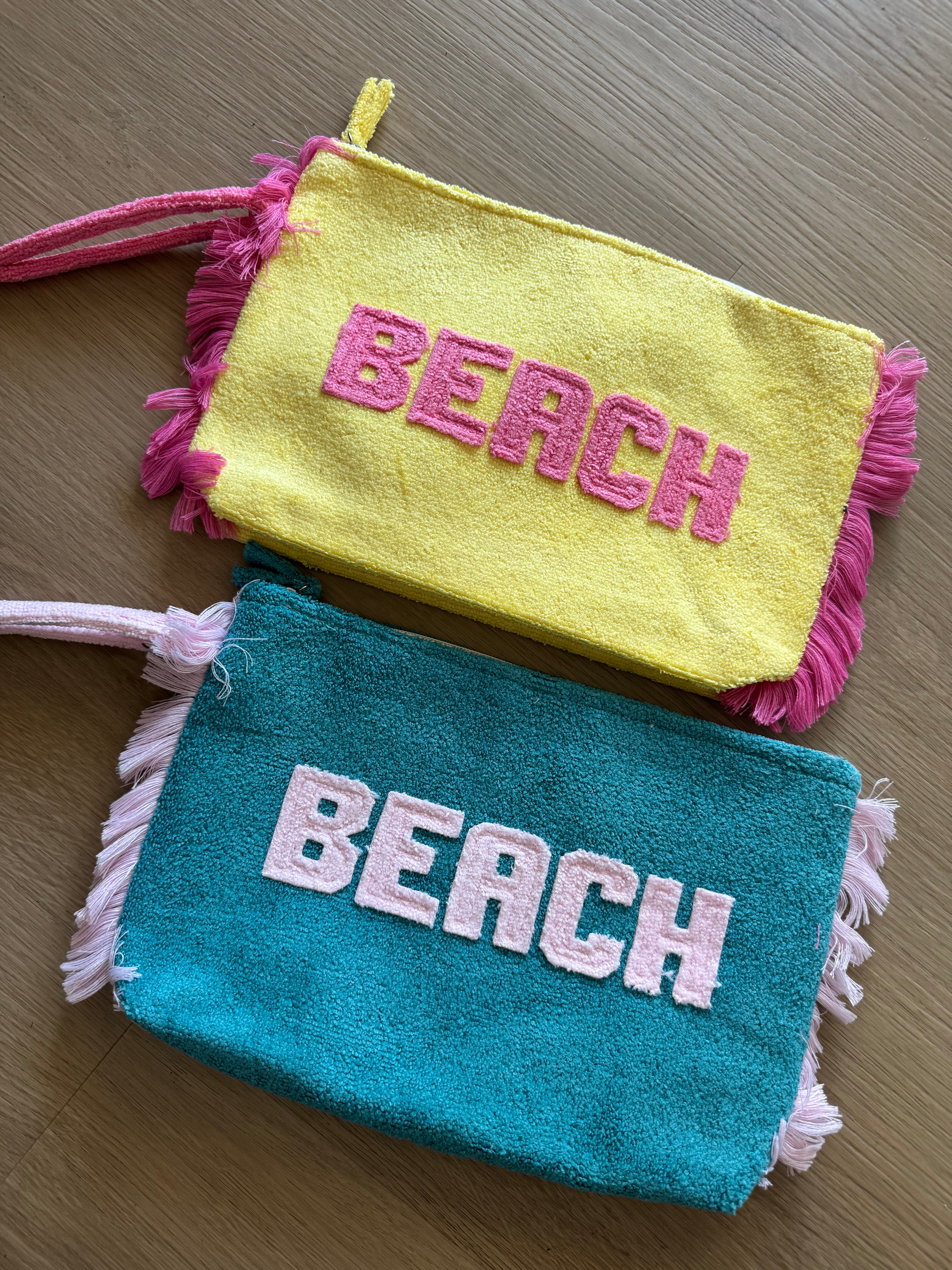 Pochette beach in spugna