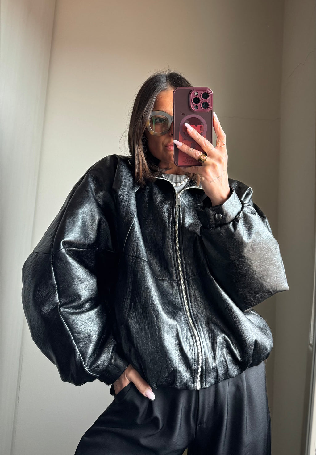 Bomber ecopelle