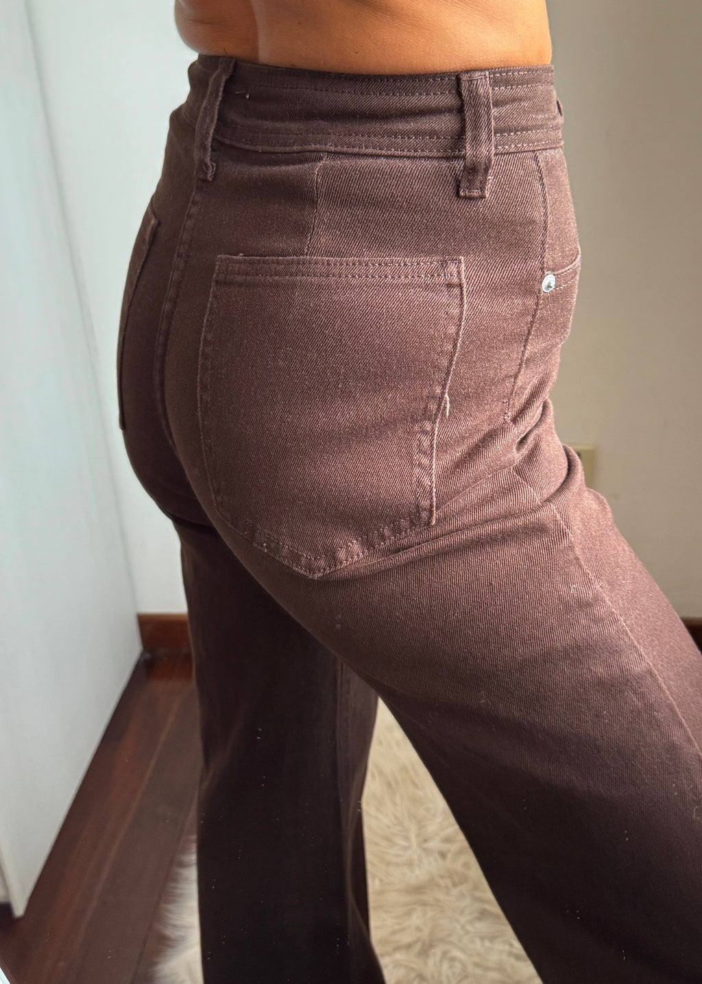 Jeans palazzo CHOCOLATE