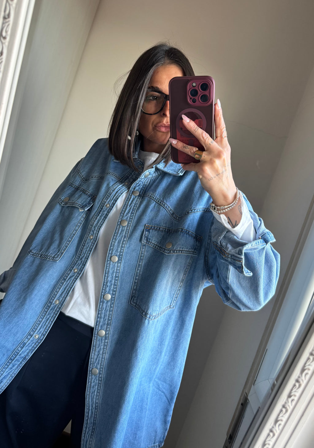 Giacca a camicia denim over YOU DECIDE