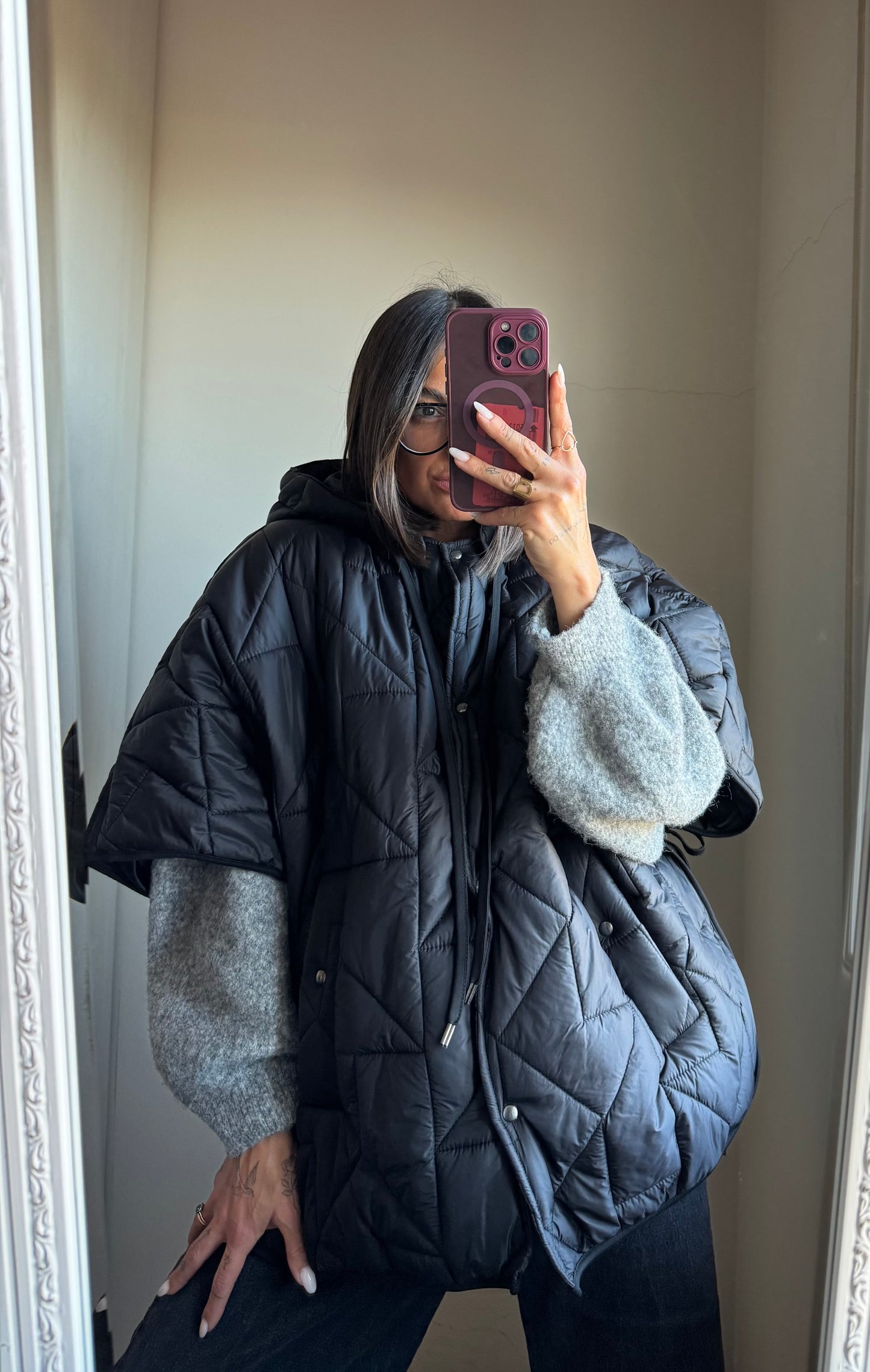 Giacca trapuntata mezza manica