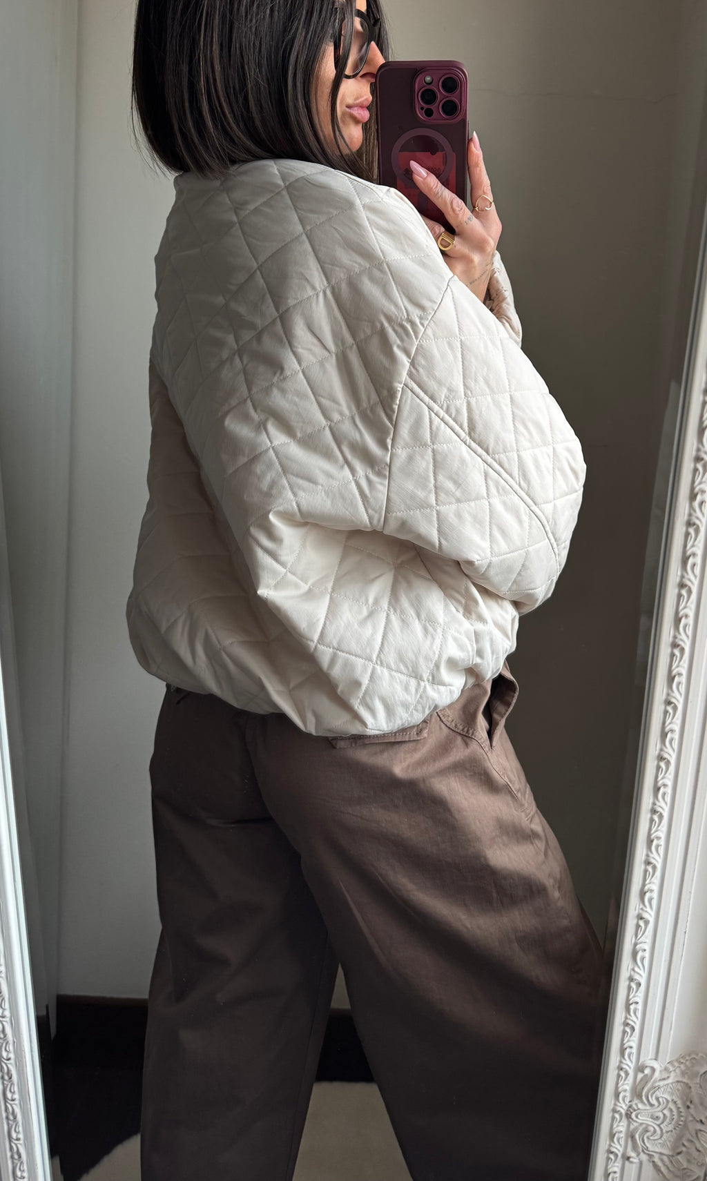 Bomber trapuntato Lumina