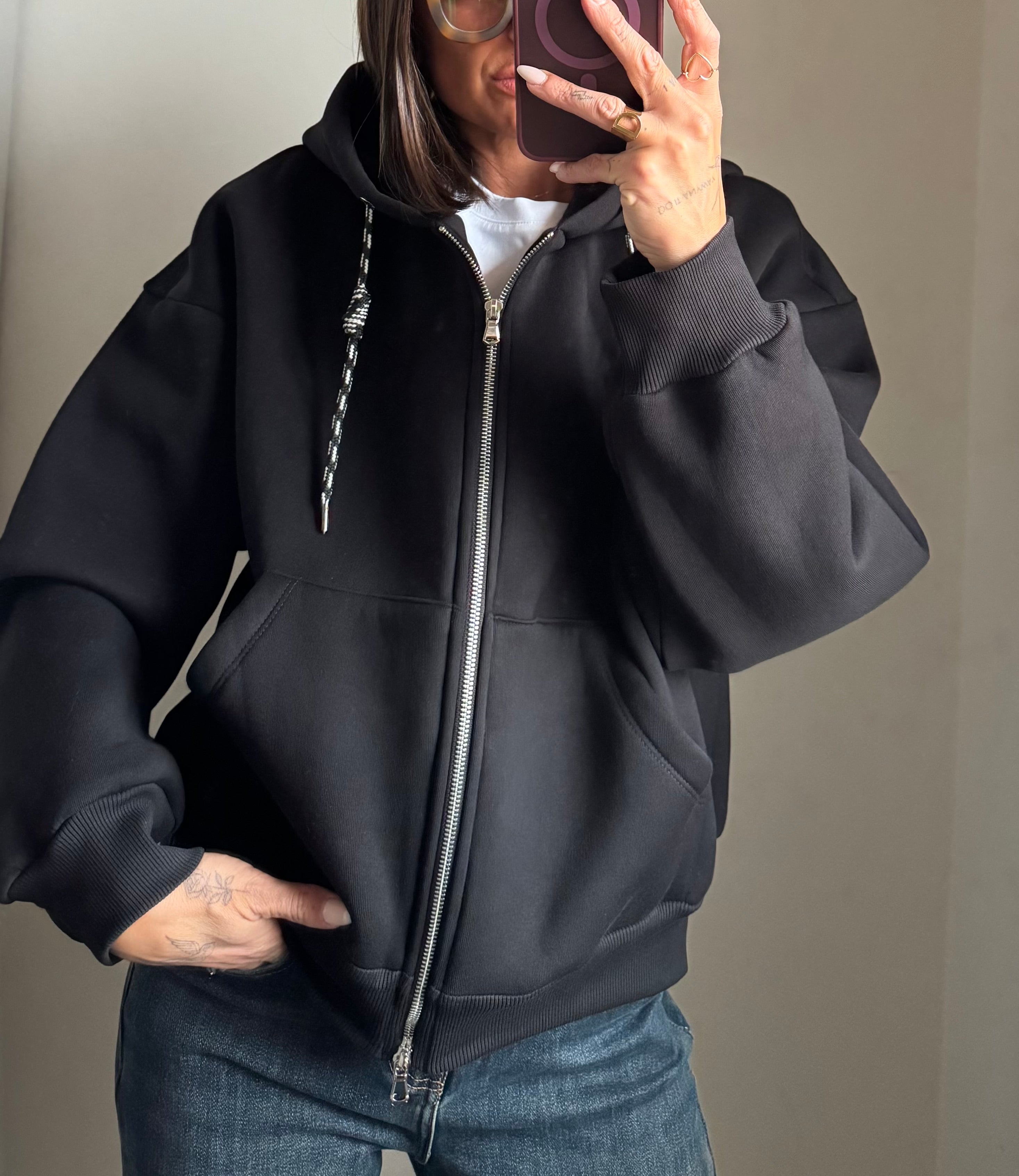 Felpa con zip Lumina