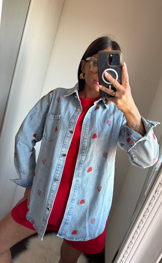 Giacca a camicia strawberries